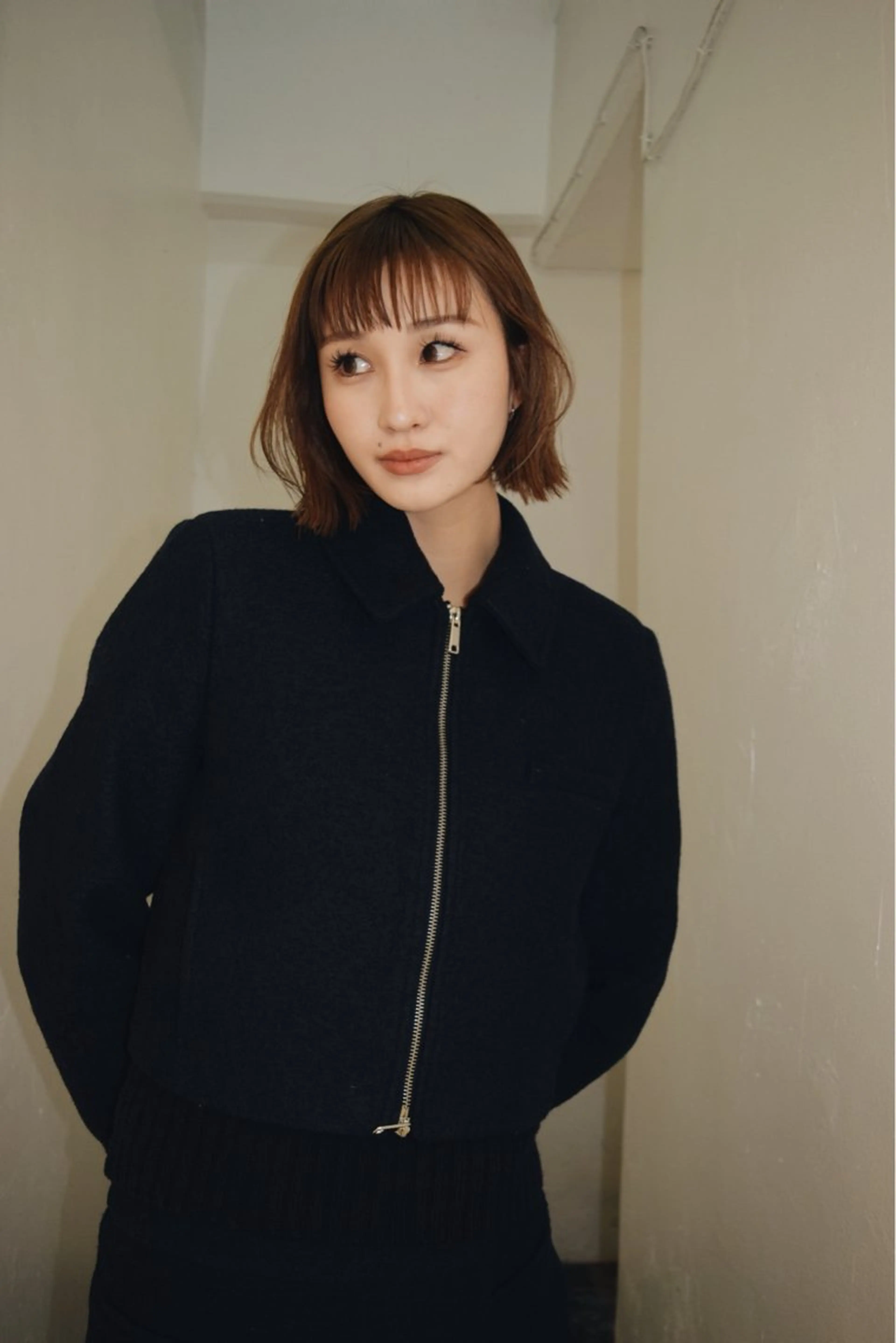 ミディアム スパイラルパーマ/デ ザインカット/アミのヘアスタイル