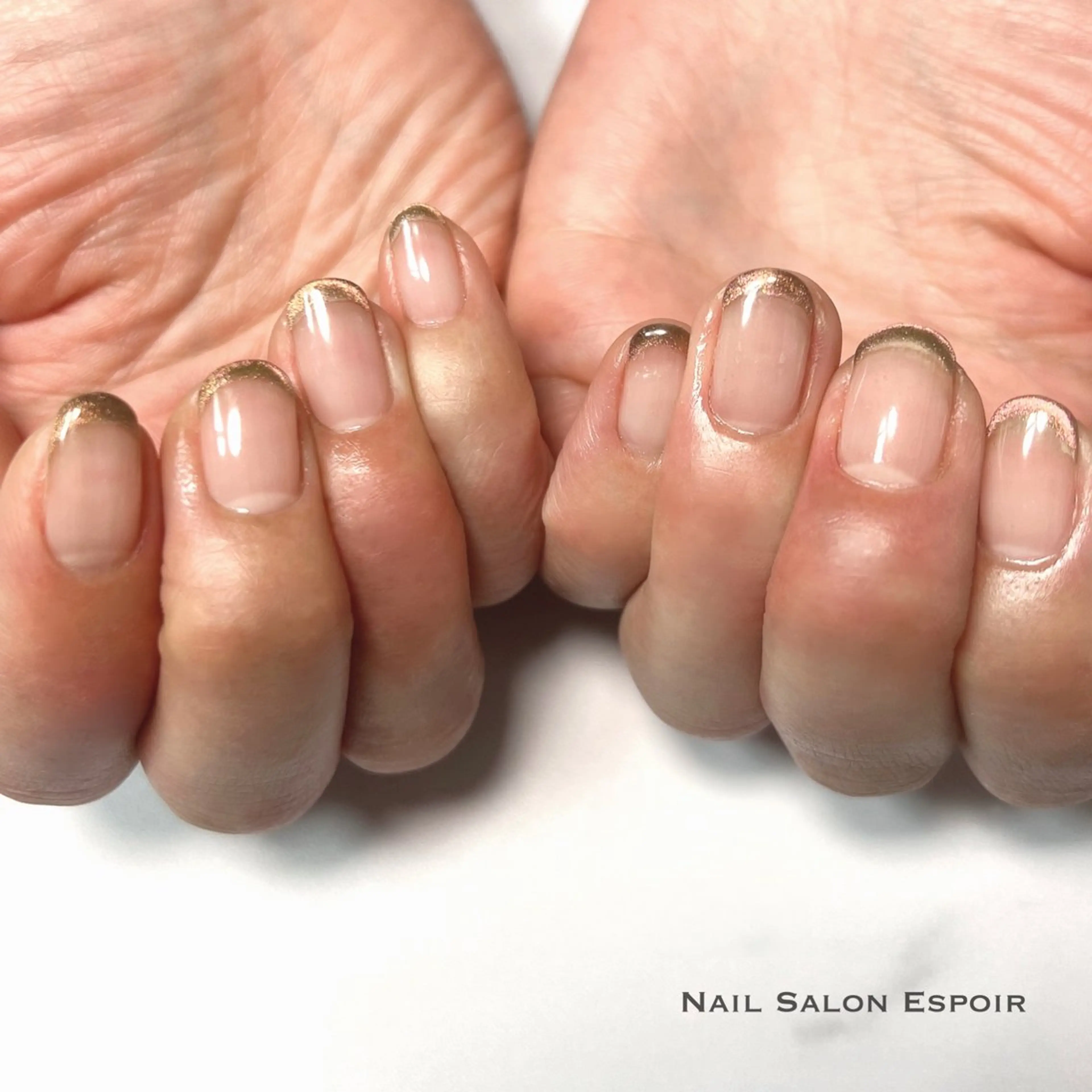 ネイル フレンチネイル マグネットネイル ハンドネイル Nail Salon Espoirのネイルデザイン