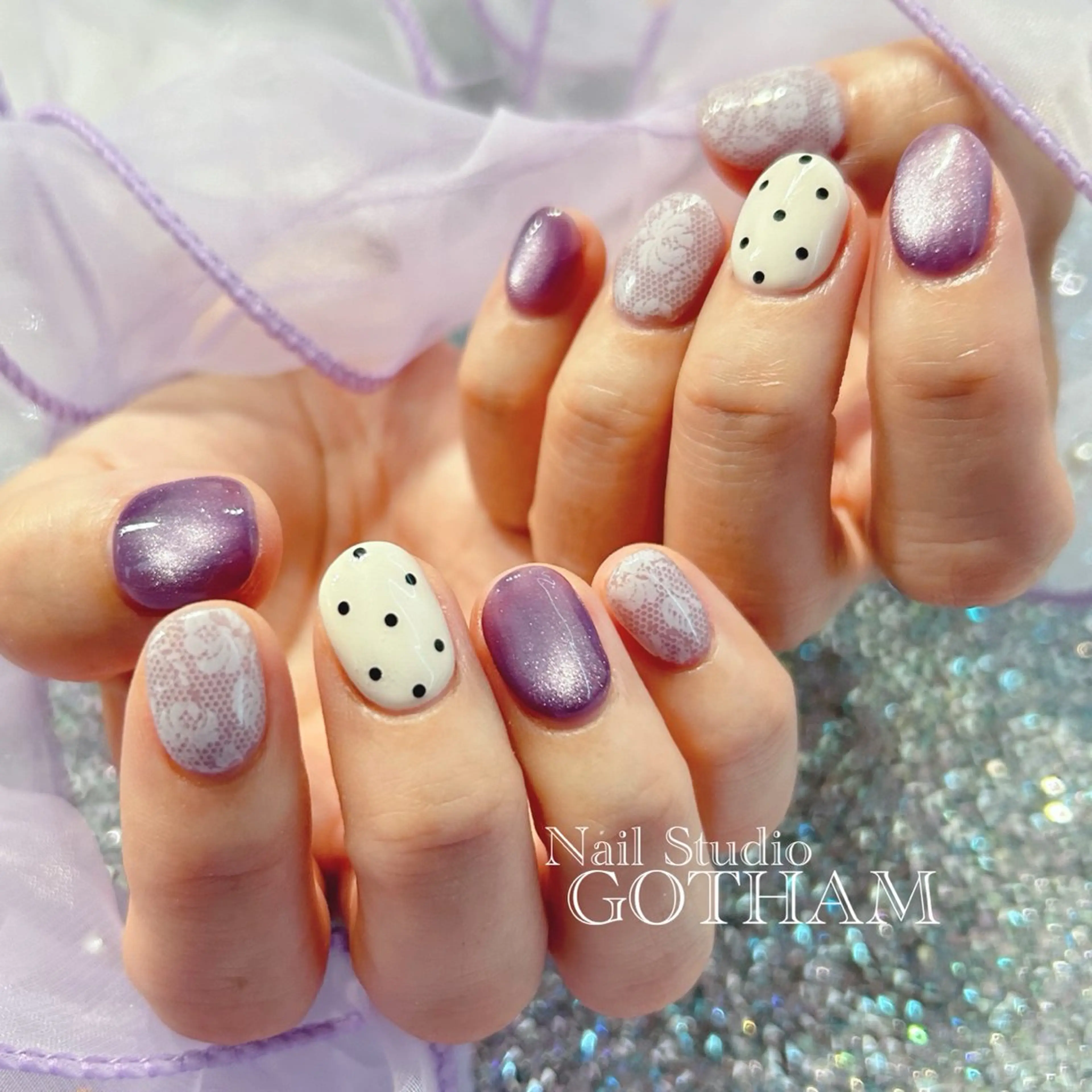 ネイル ハンドネイル 高円寺駅からすぐ🌈 ネイルGOTHAMのネイルデザイン