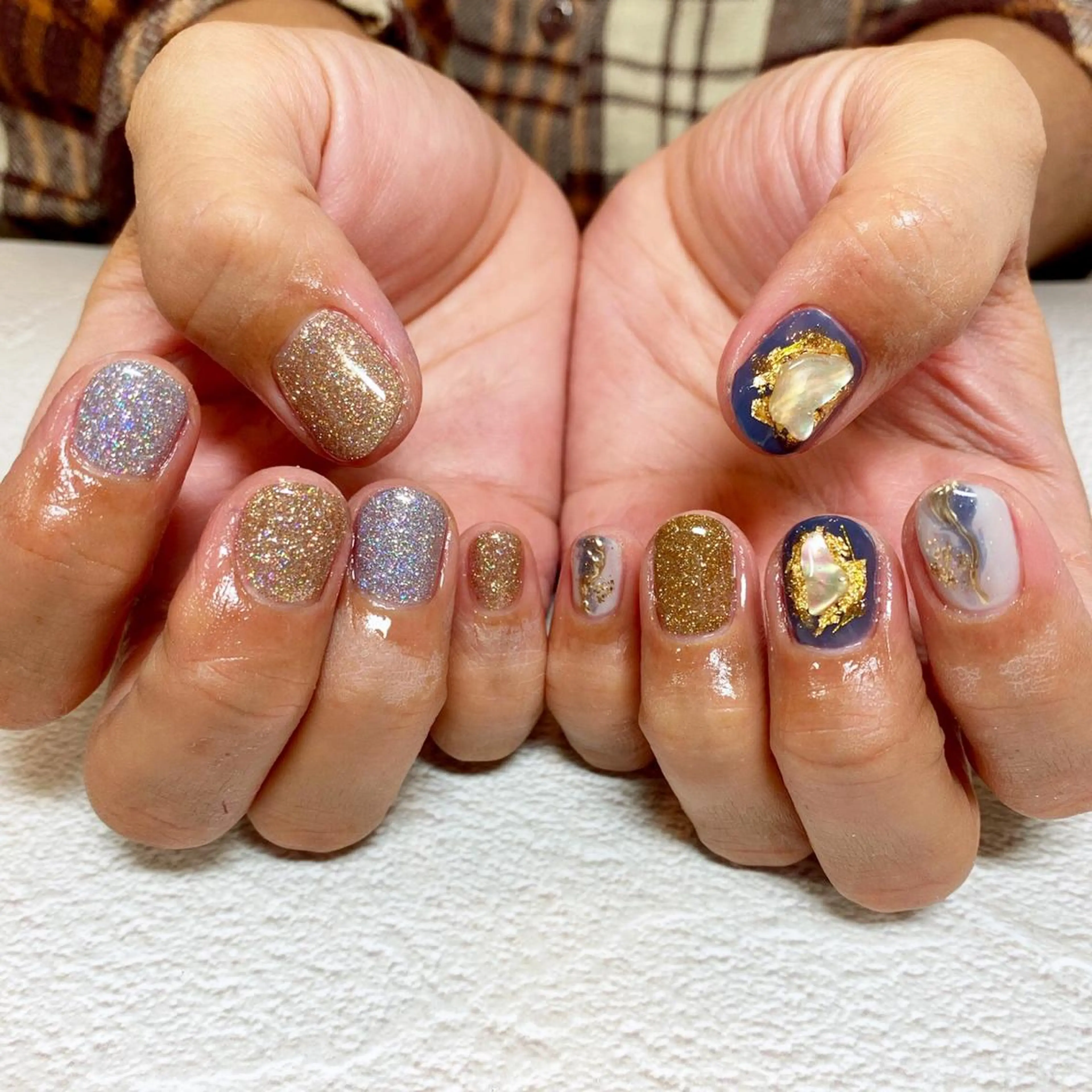 ネイル フラッシュネイル Hair salon Irie所属・與儀 知佳のネイルデザイン