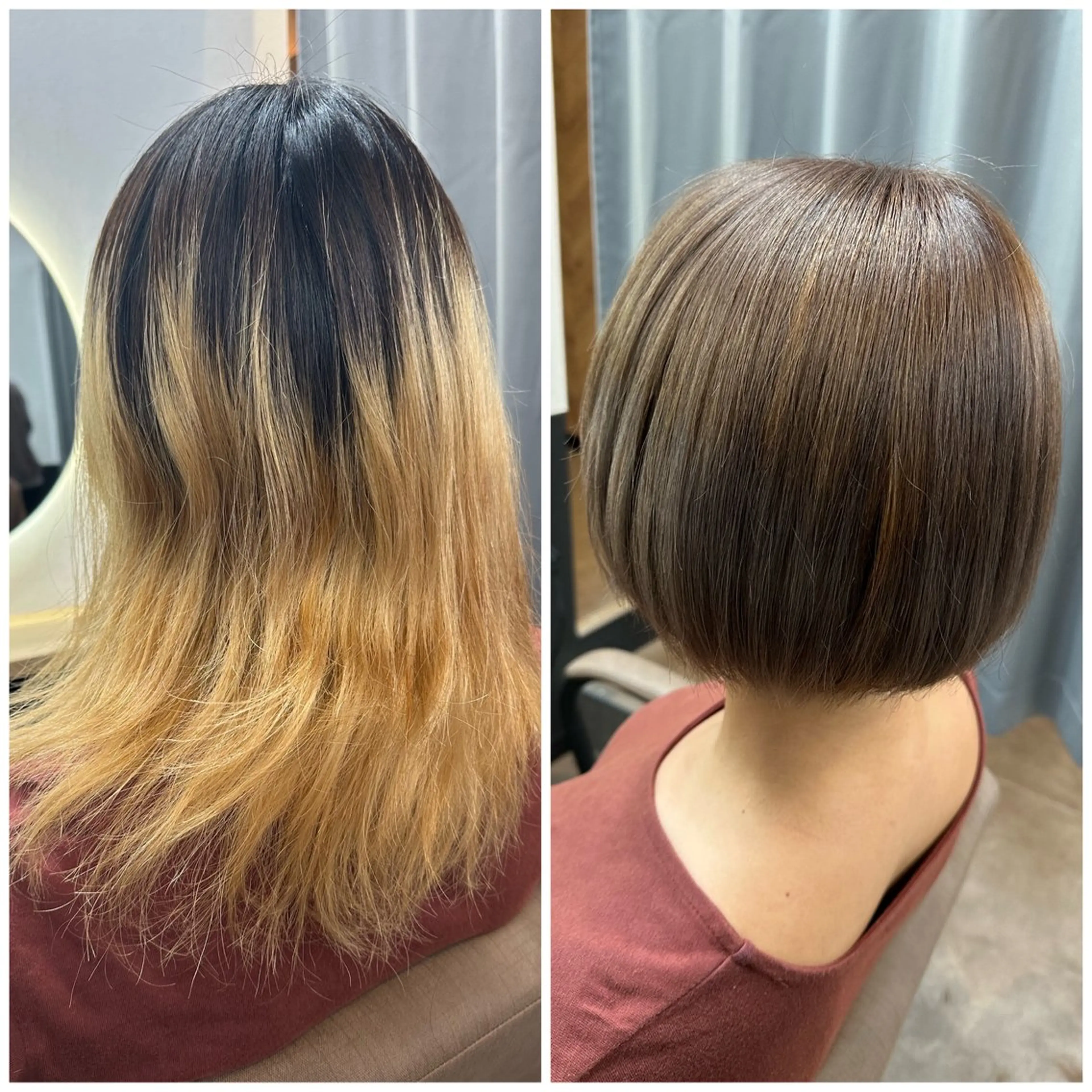 ショート カラー ベージュカラー TELAHAIR成田 マネージャー吉野美羽のヘアスタイル