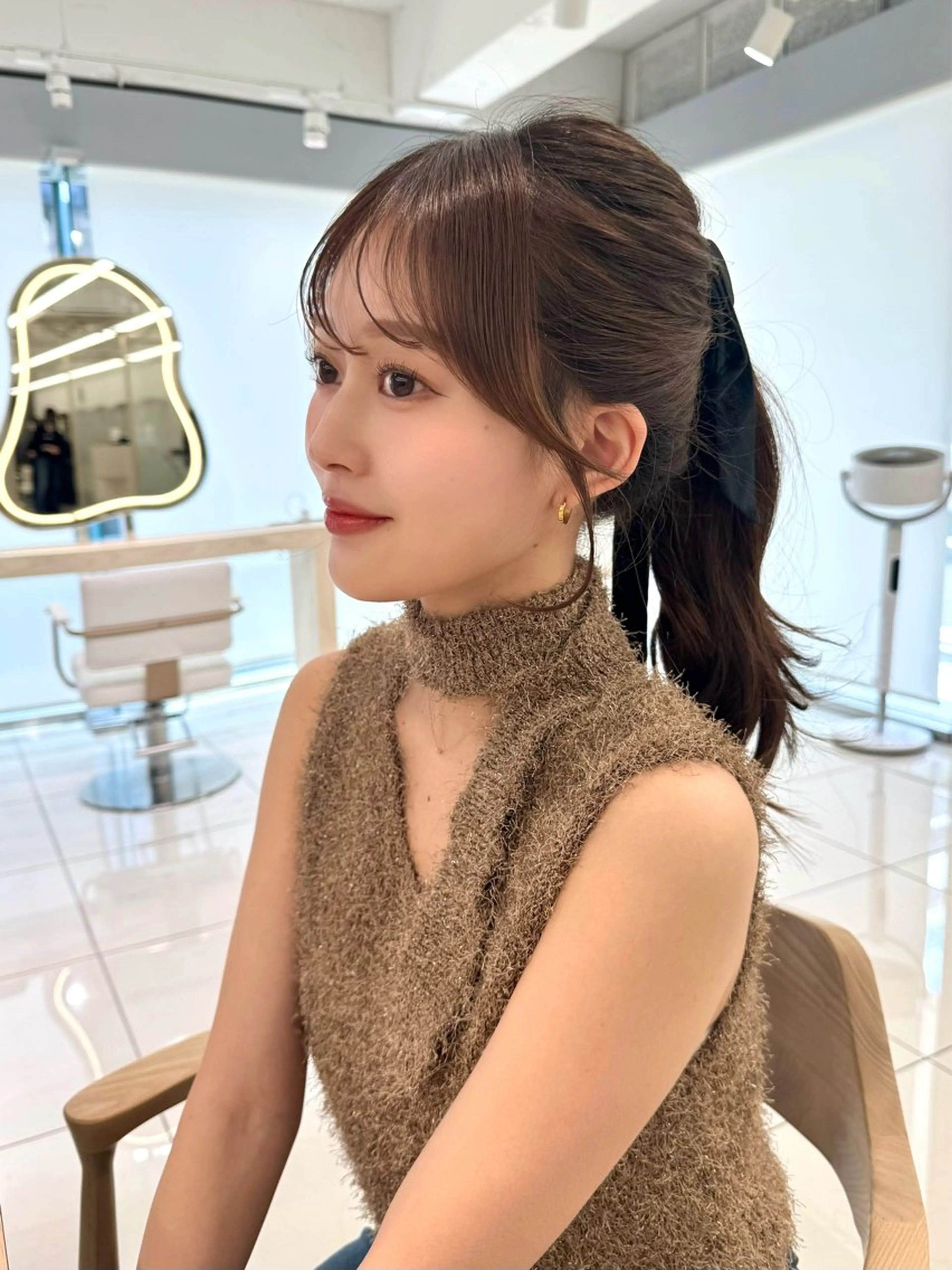 セミロング 顔周り🇰🇷韓国 レイヤー/いづみ💞のヘアスタイル