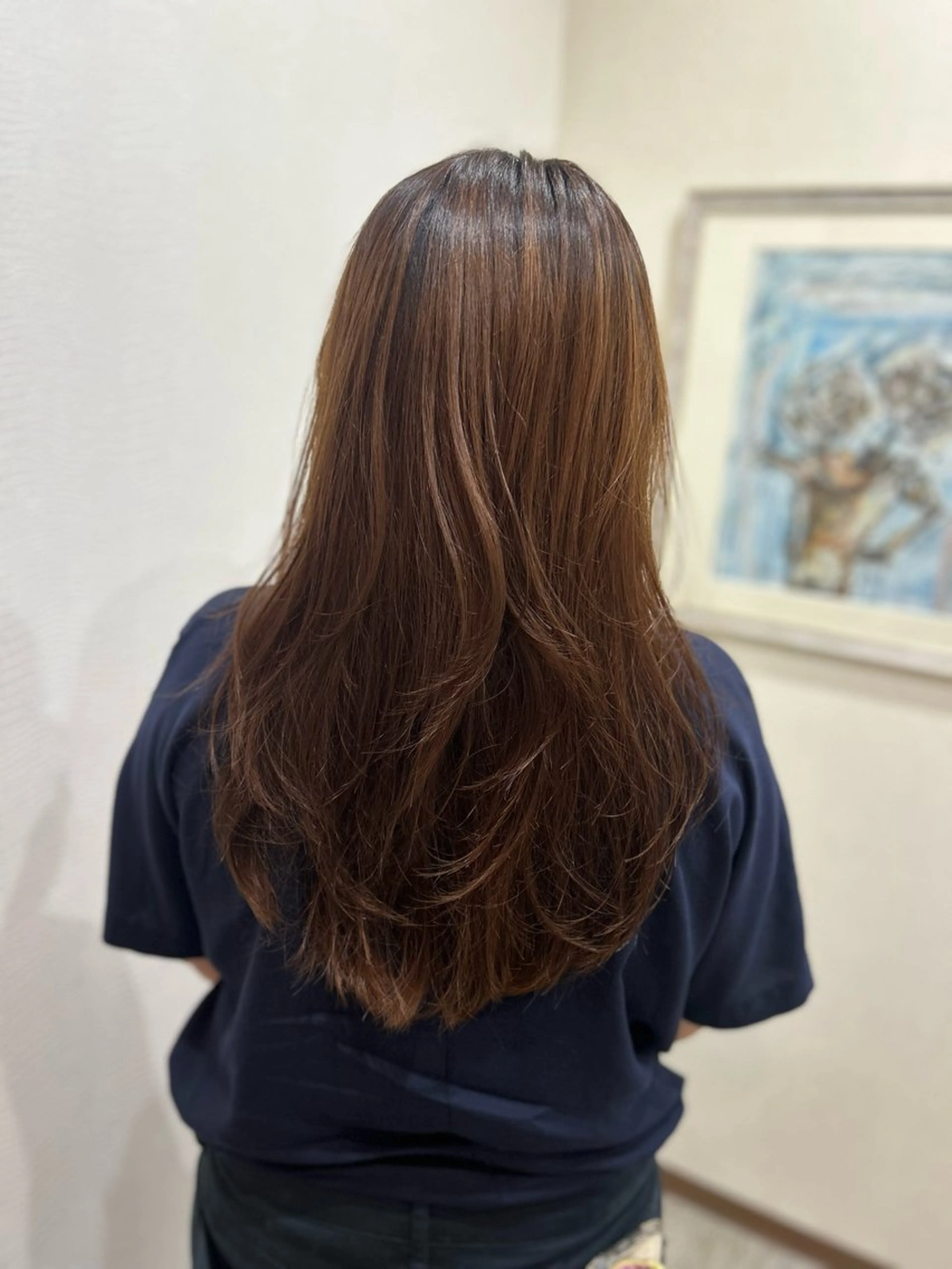 ロング 外国人風カラー レイヤーカット カット トリートメント 井上 花音のヘアスタイル