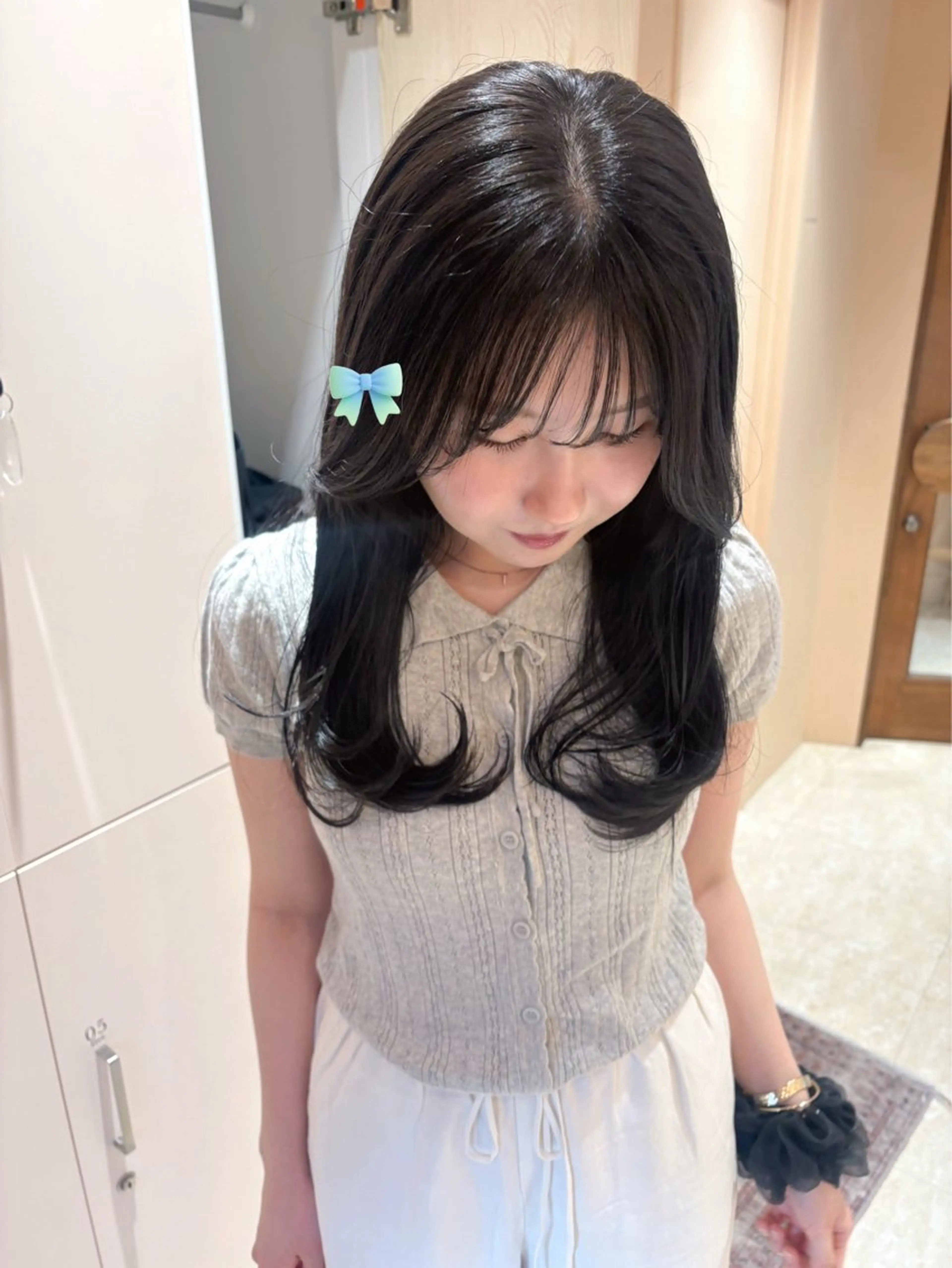 ロング カラー 黒髪 coyumi / 𝘦 𝘮 𝘶のヘアスタイル