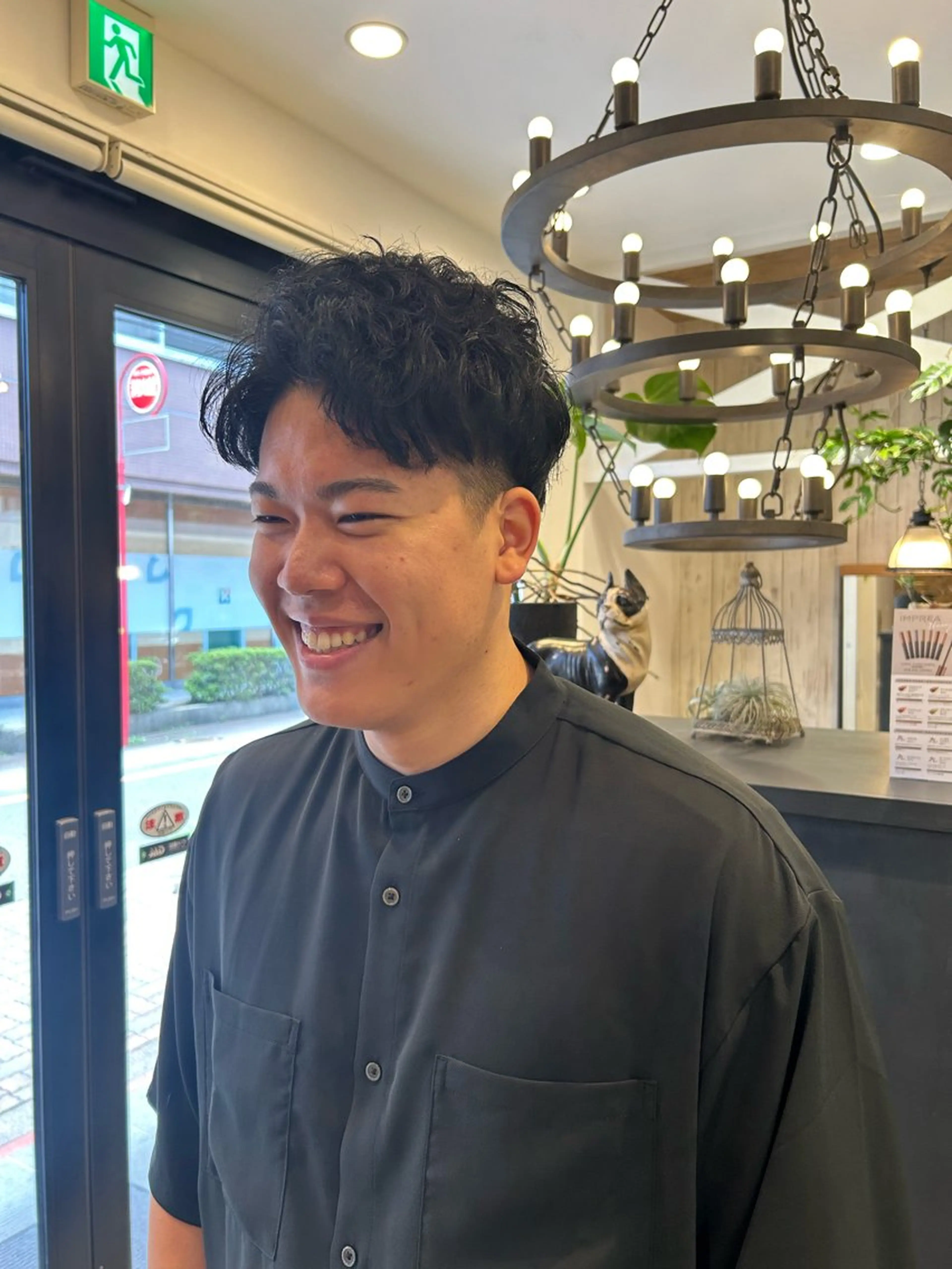 ショート メンズ 鈴村 大介のヘアスタイル