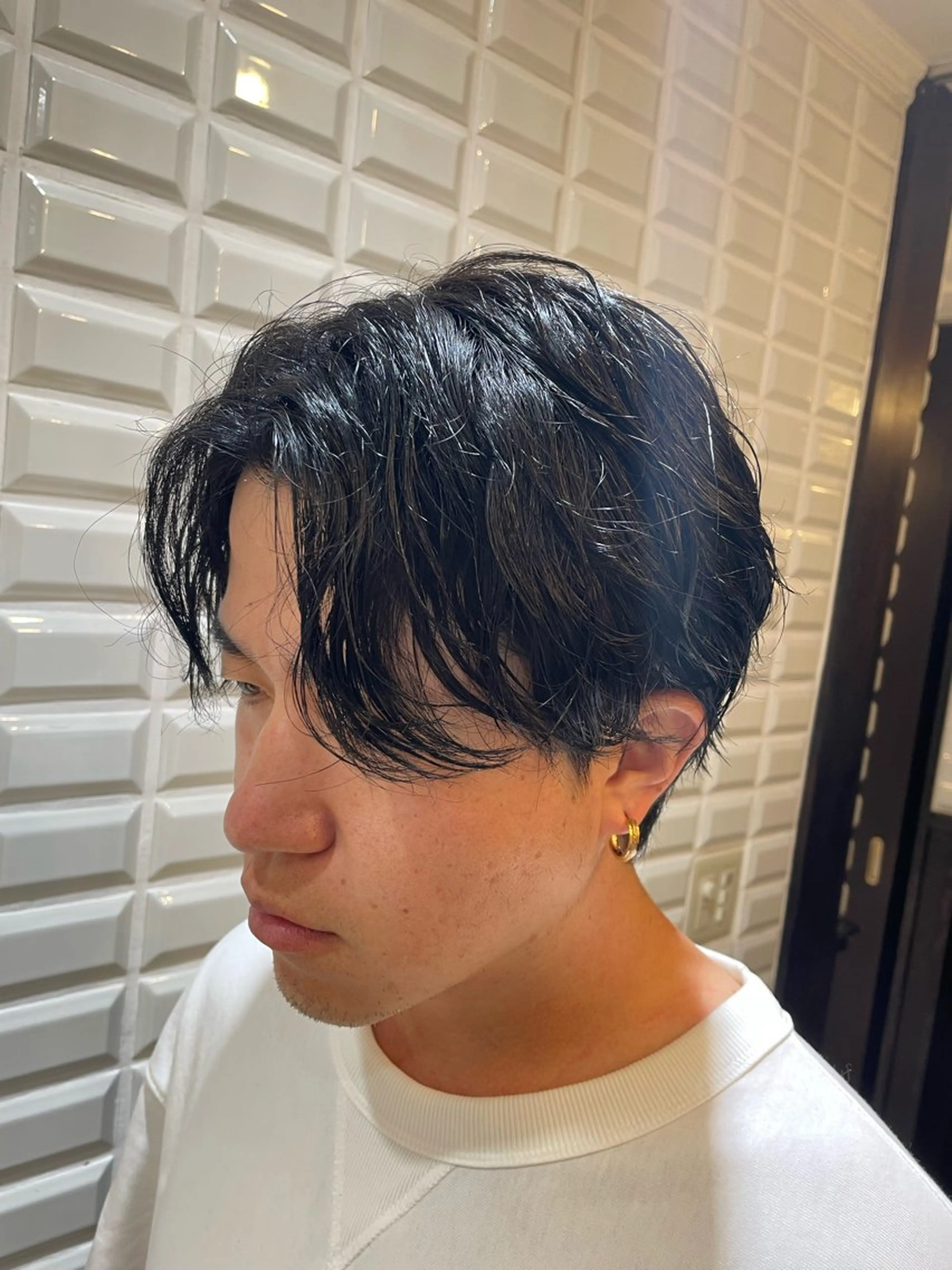 パーマ ニュアンスパーマ パーマ Lupinus中田 パーマモデル募集中のヘアスタイル