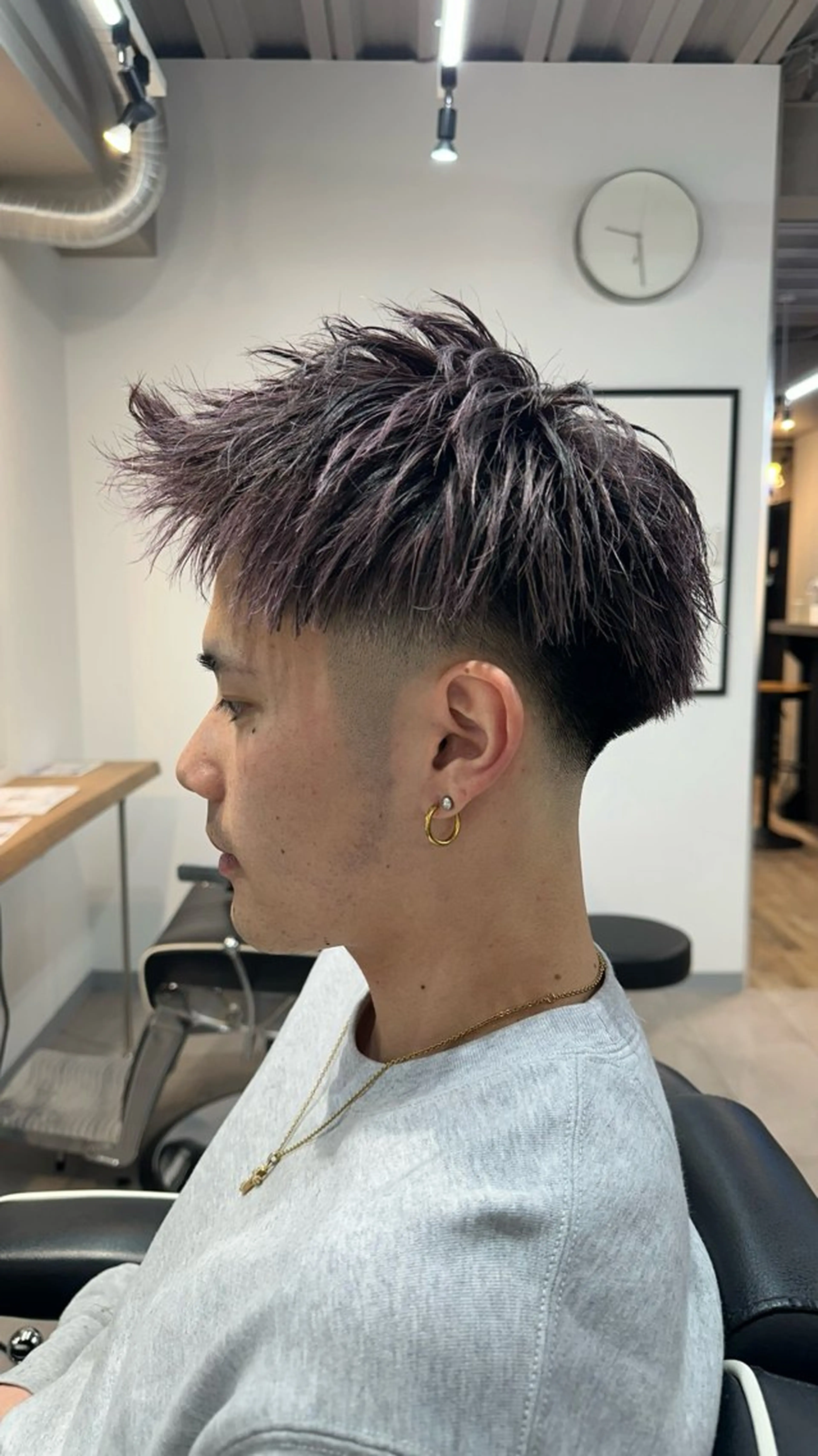 メンズ 律喜/パーマ /メンズ/フェードのヘアスタイル