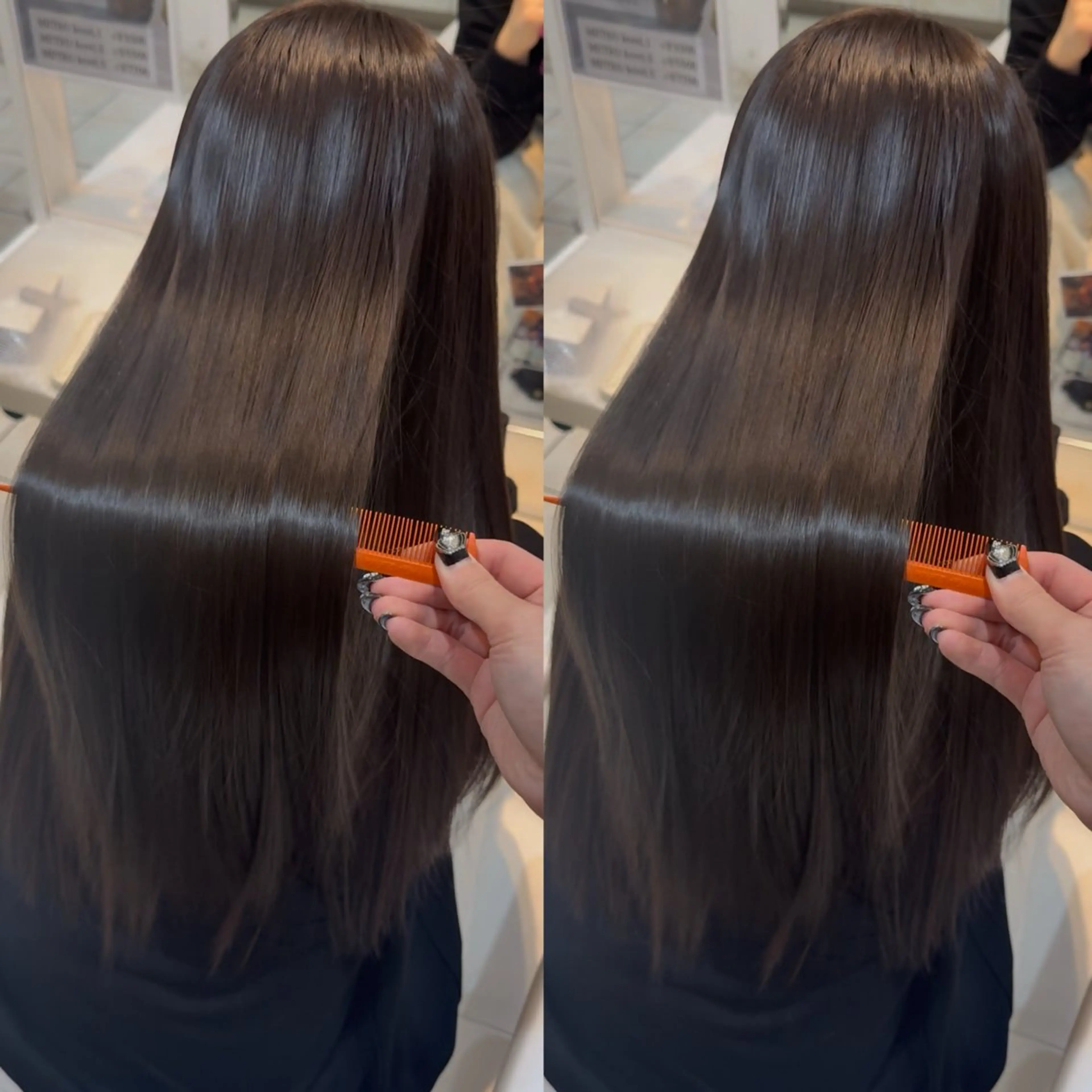 ロング カラー カット ヘアカラー 縮毛矯正 トリートメント 【髪質改善特化】 艶髪/透明感カラーのヘアスタイル