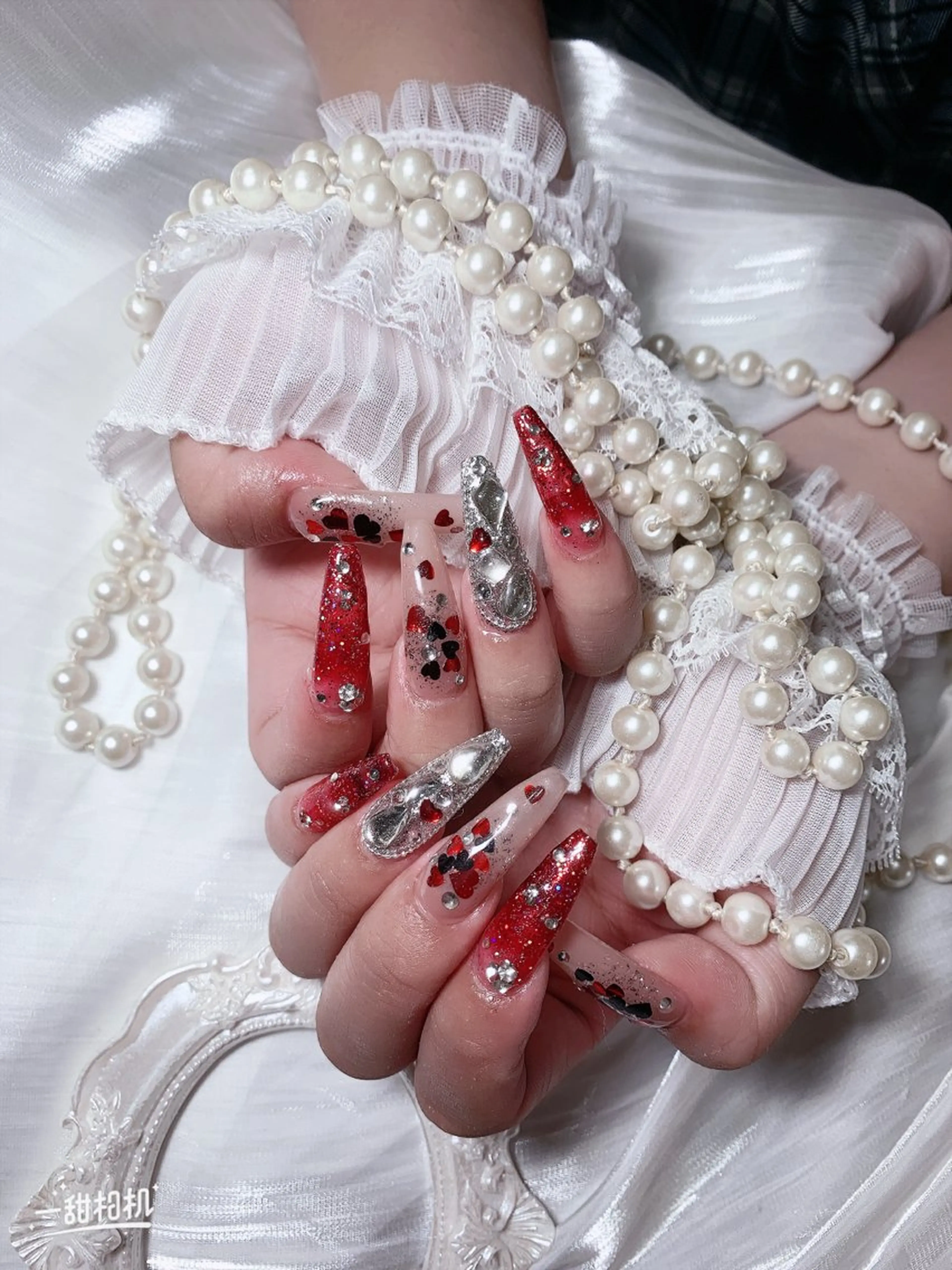 ネイル ネイルサロンAiri 長さ出し·シンプルのネイルデザイン