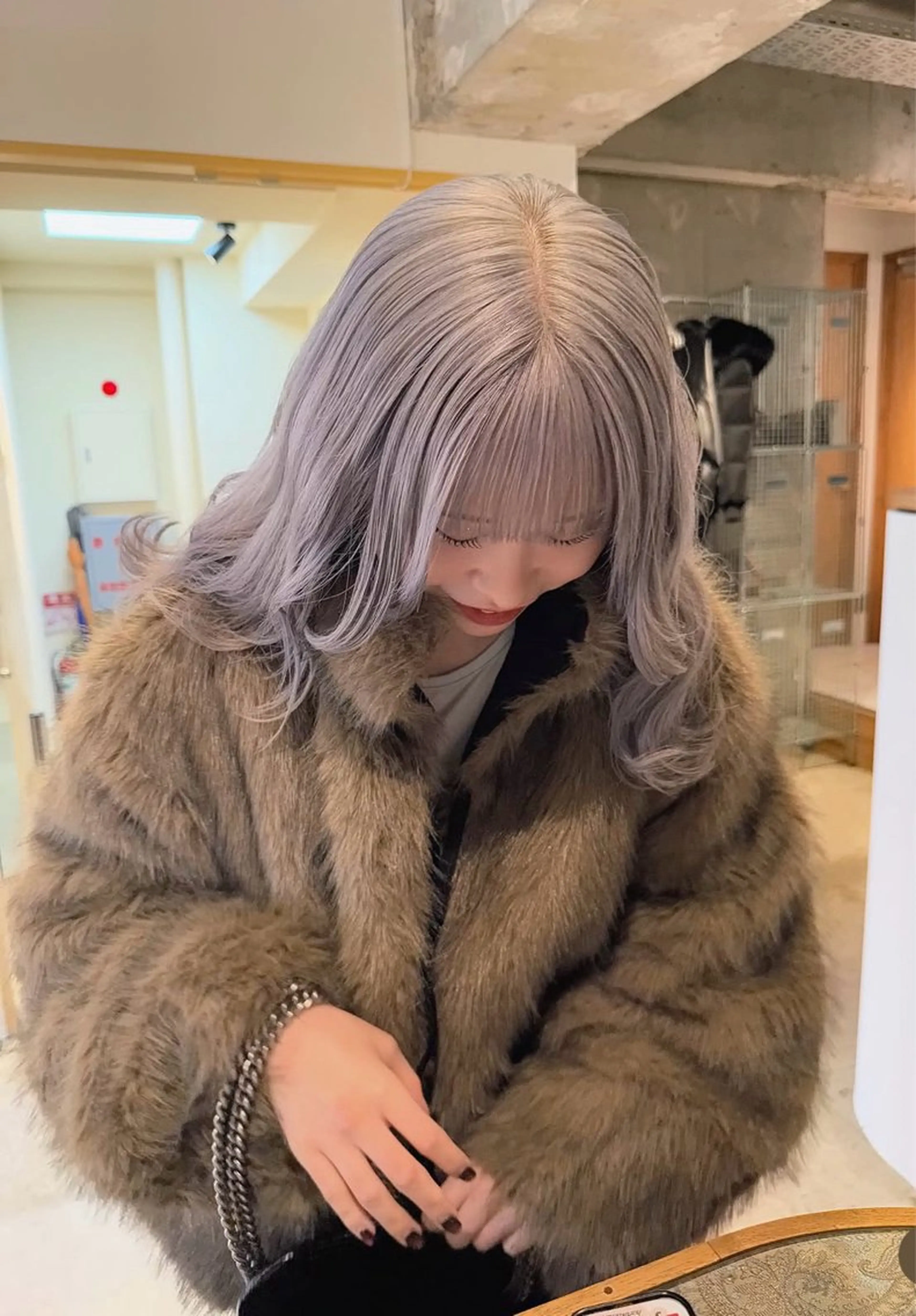 ミディアム カラー miyuki .のヘアスタイル