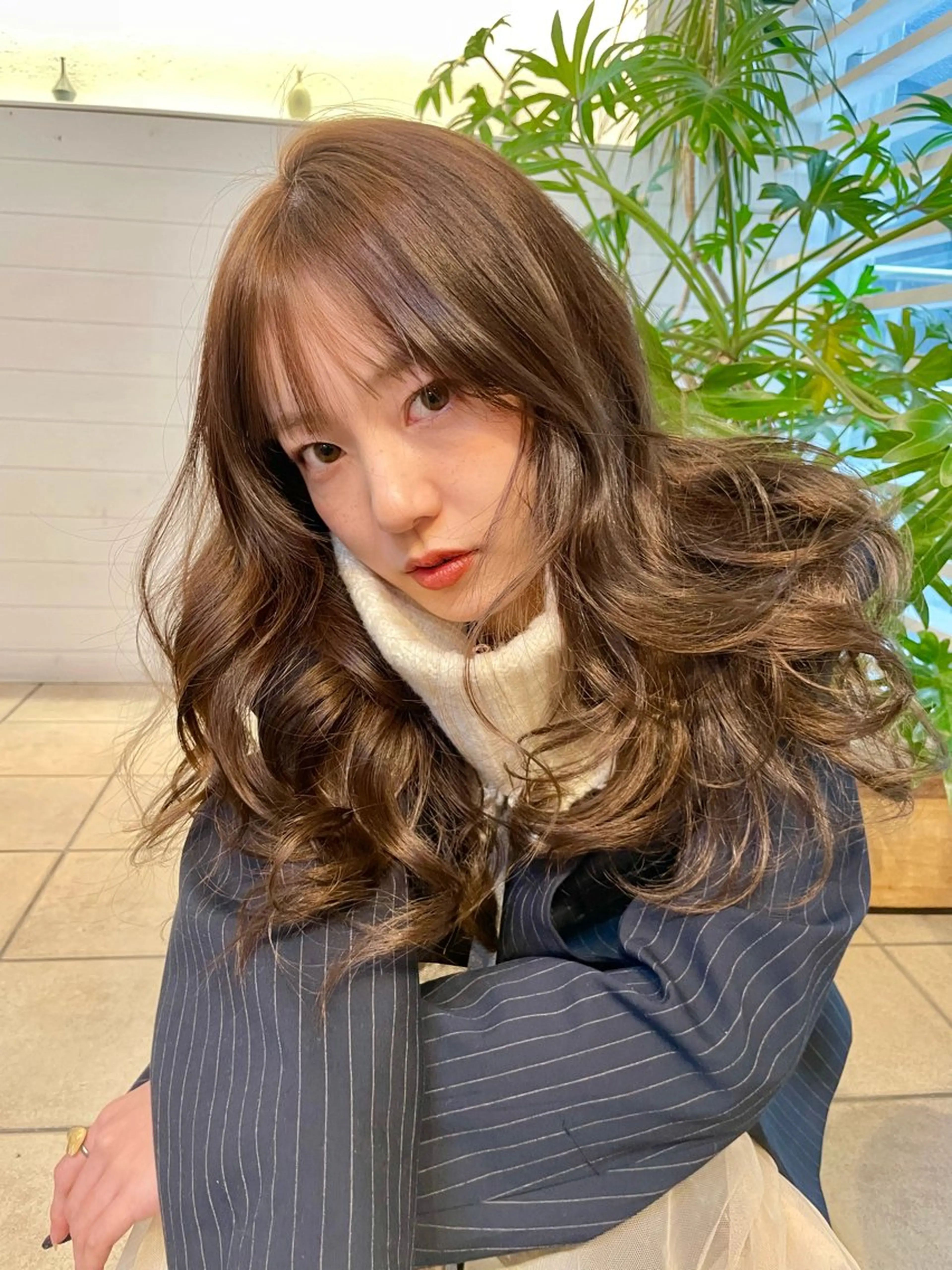 カラー YURiA レイヤー🫧のヘアスタイル