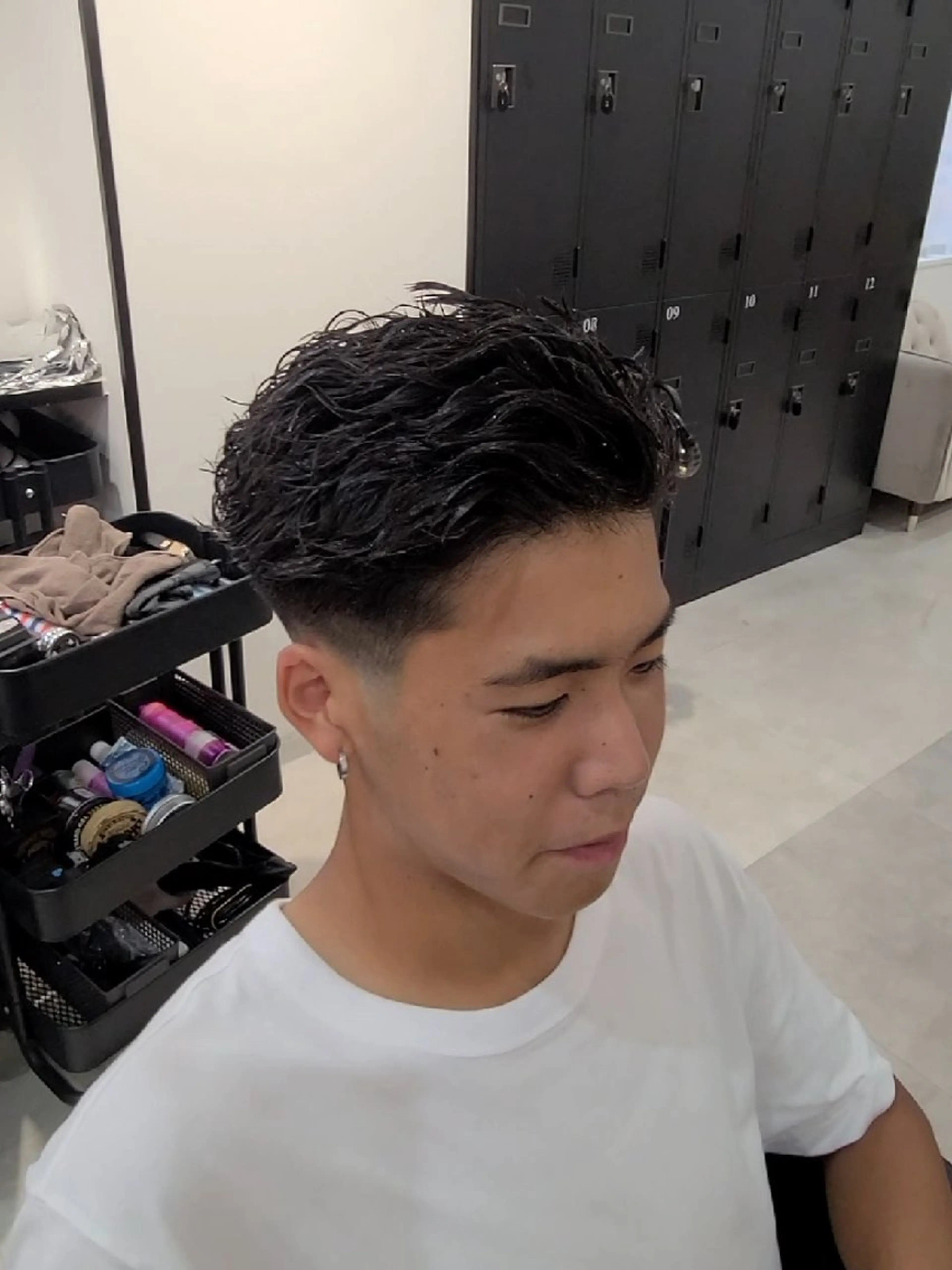 ショート パーマ メンズ メンズパーマ カット パーマ ヘアセット LEN名古屋/パーマ 海外ヘア/メンズ特化のヘアスタイル