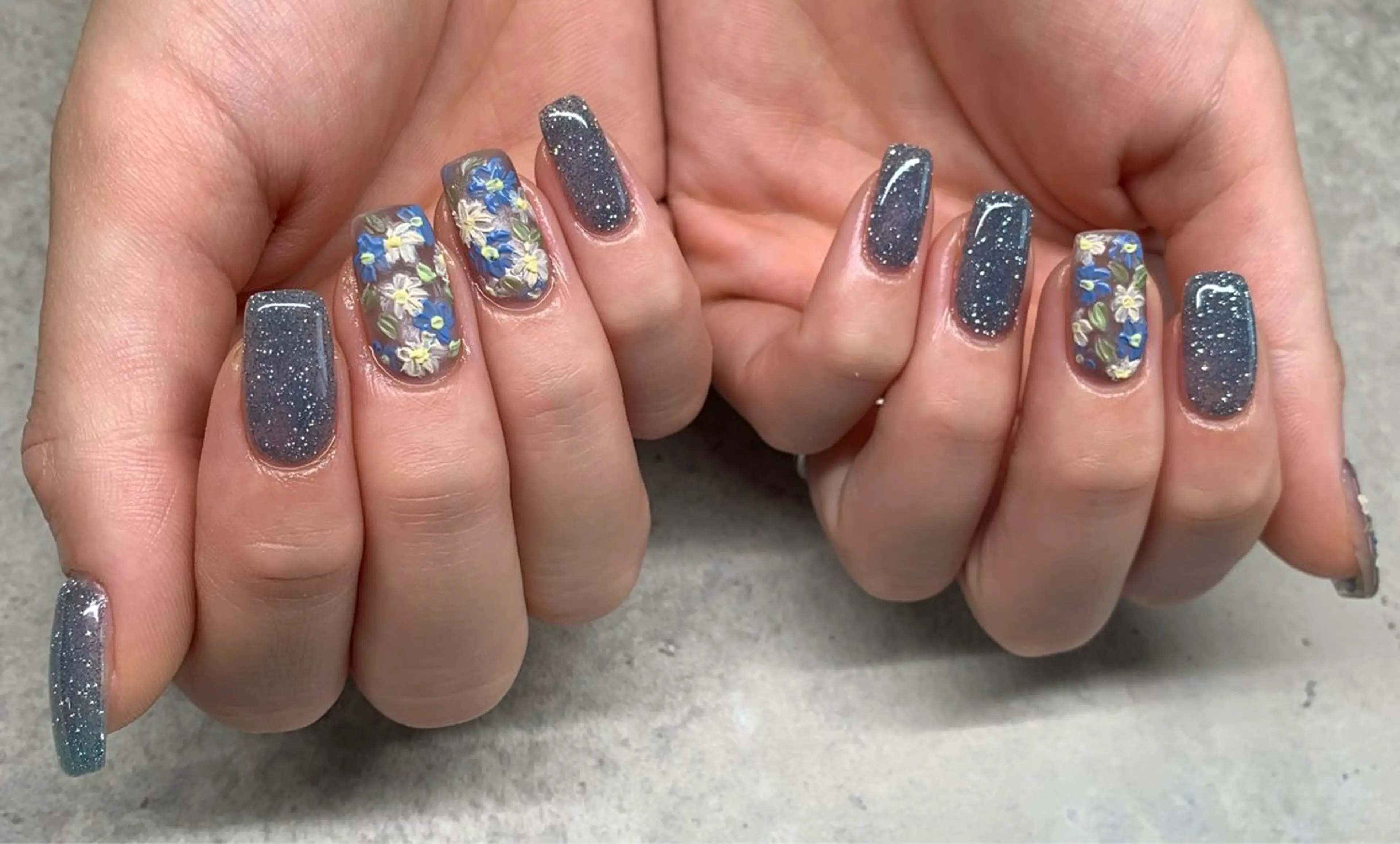 ネイル フラッシュネイル マグネットネイル ニュアンスネイル オフィスネイル シンプルネイル sufu. nail YUKIのネイルデザイン