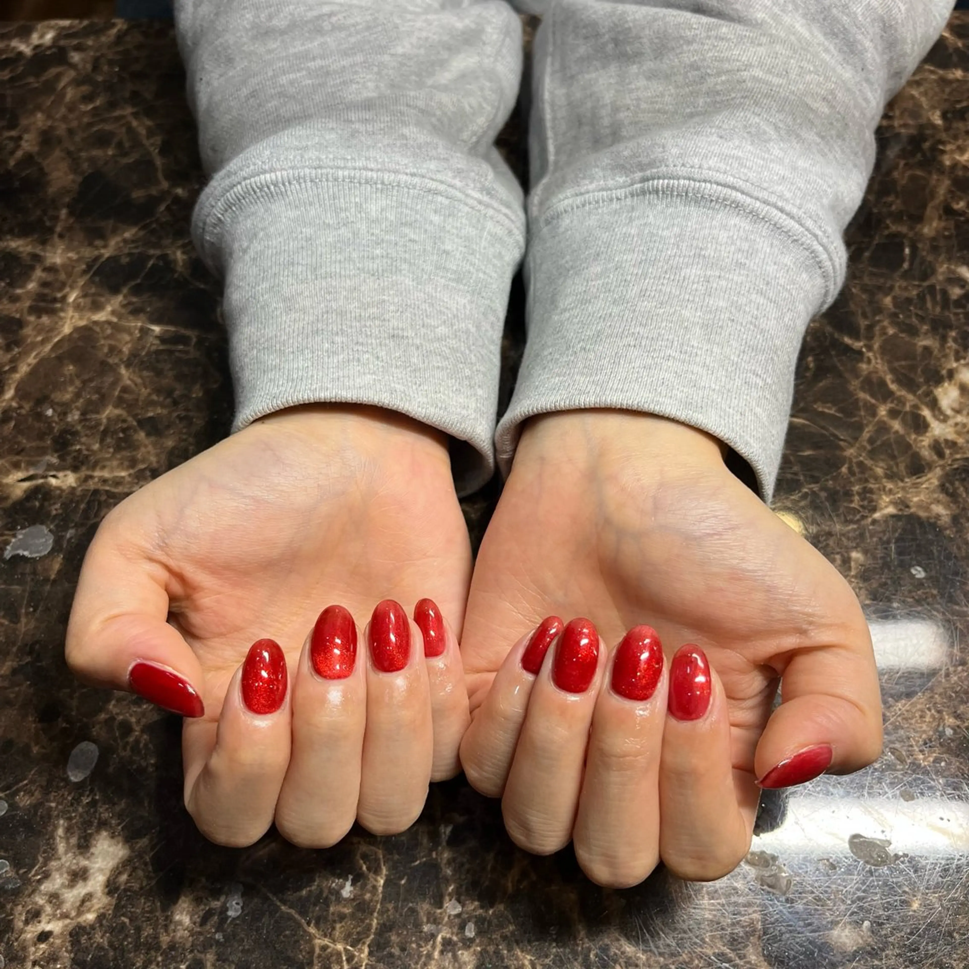 ネイル マグネットネイル ハンドネイル IROHA nail Ami🐊🎀のネイルデザイン