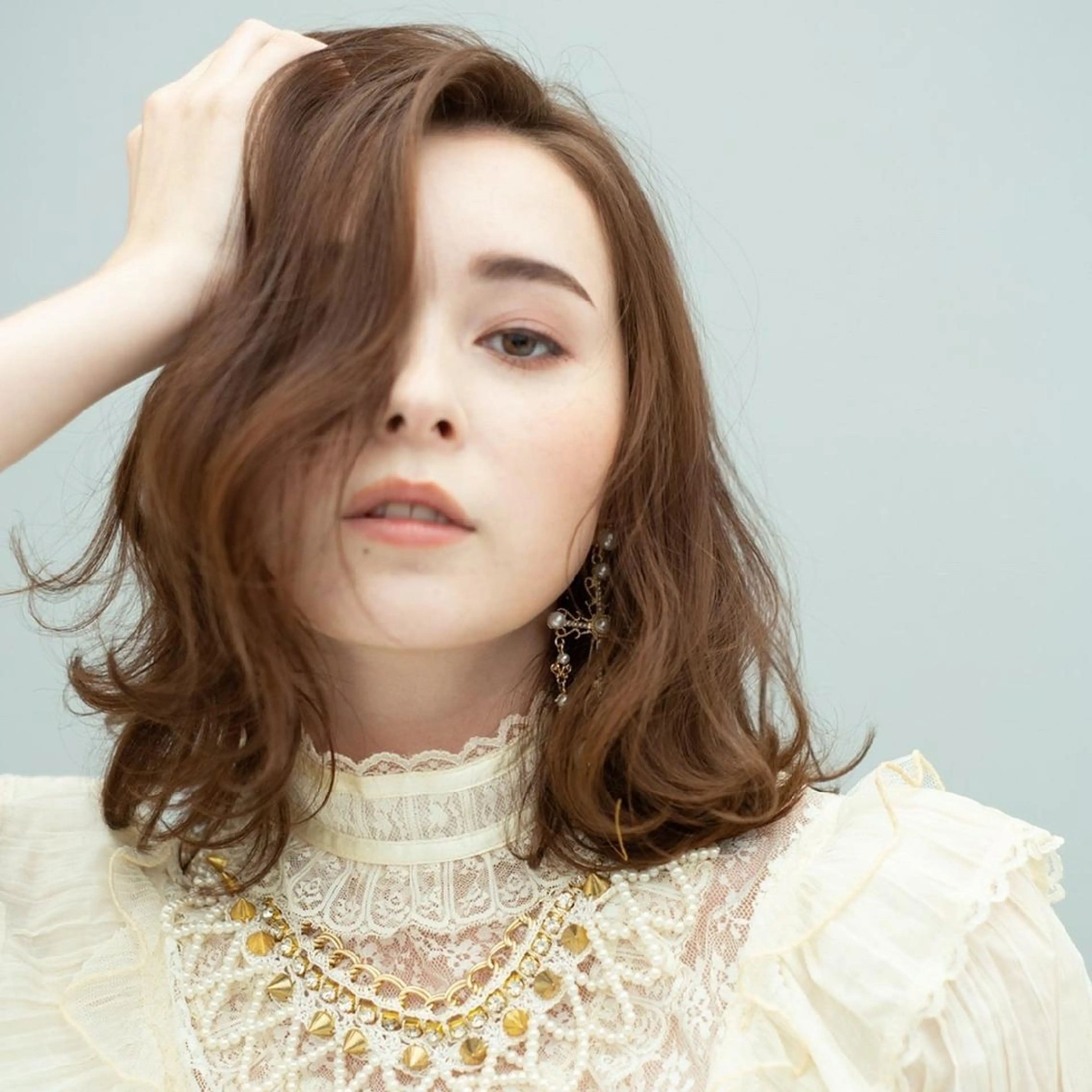 ミディアム カラー 岡本 尚樹のヘアスタイル