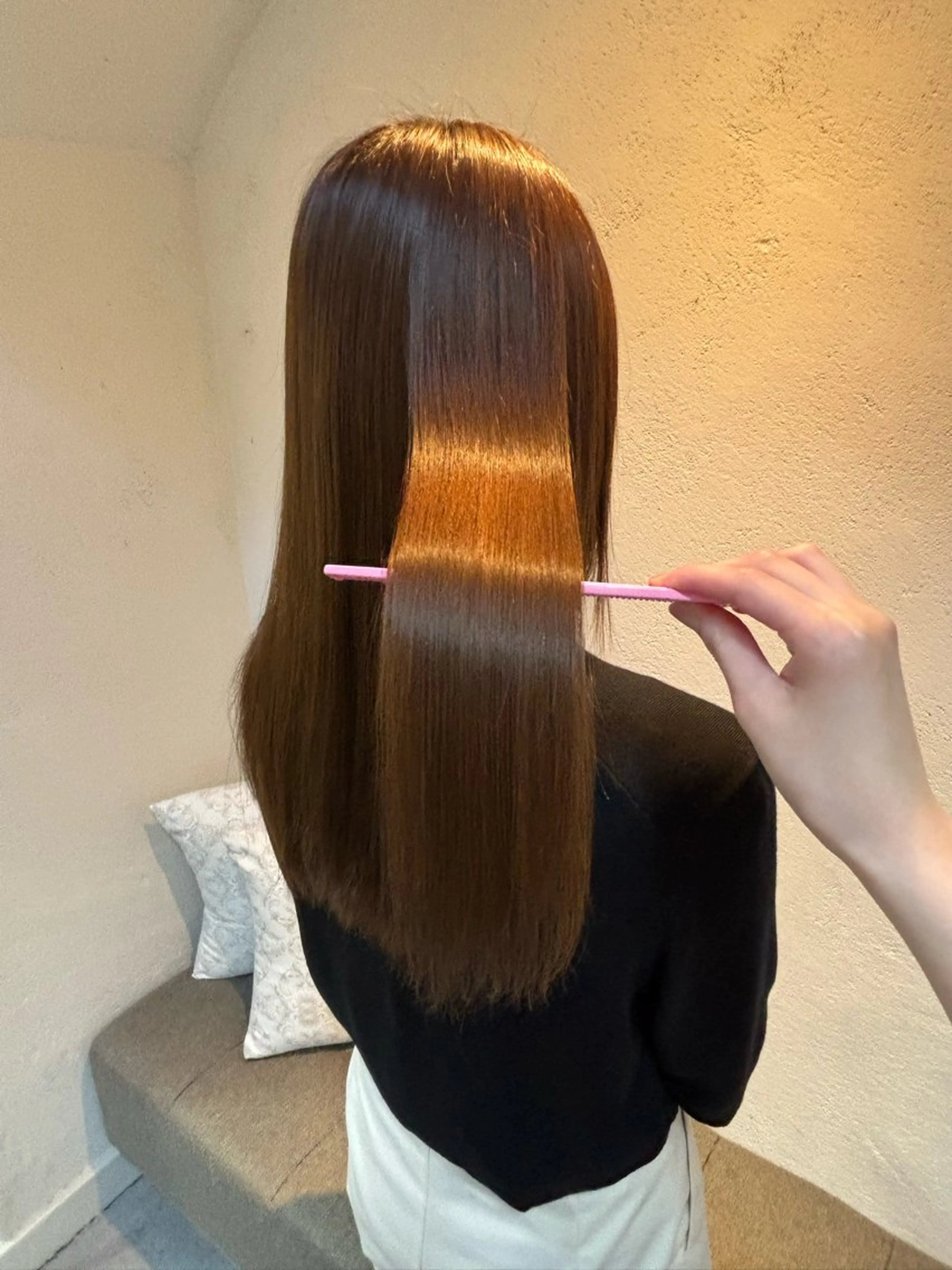 ロング パーマ 縮毛矯正 カット 縮毛矯正 トリートメント ACCOLE/ qualite/レナのヘアスタイル