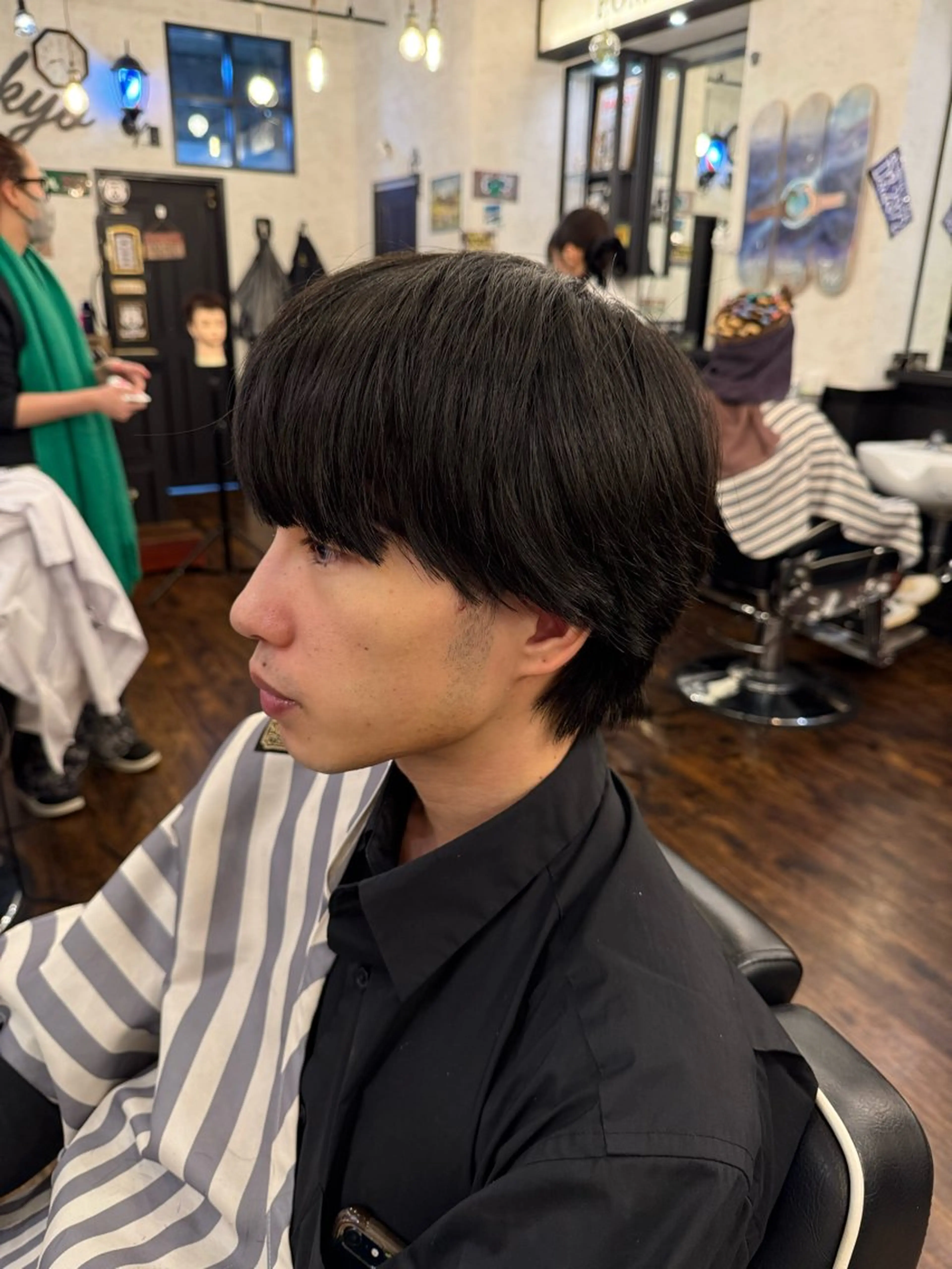 ミディアム brotokyo田代 恭成　神田のヘアスタイル