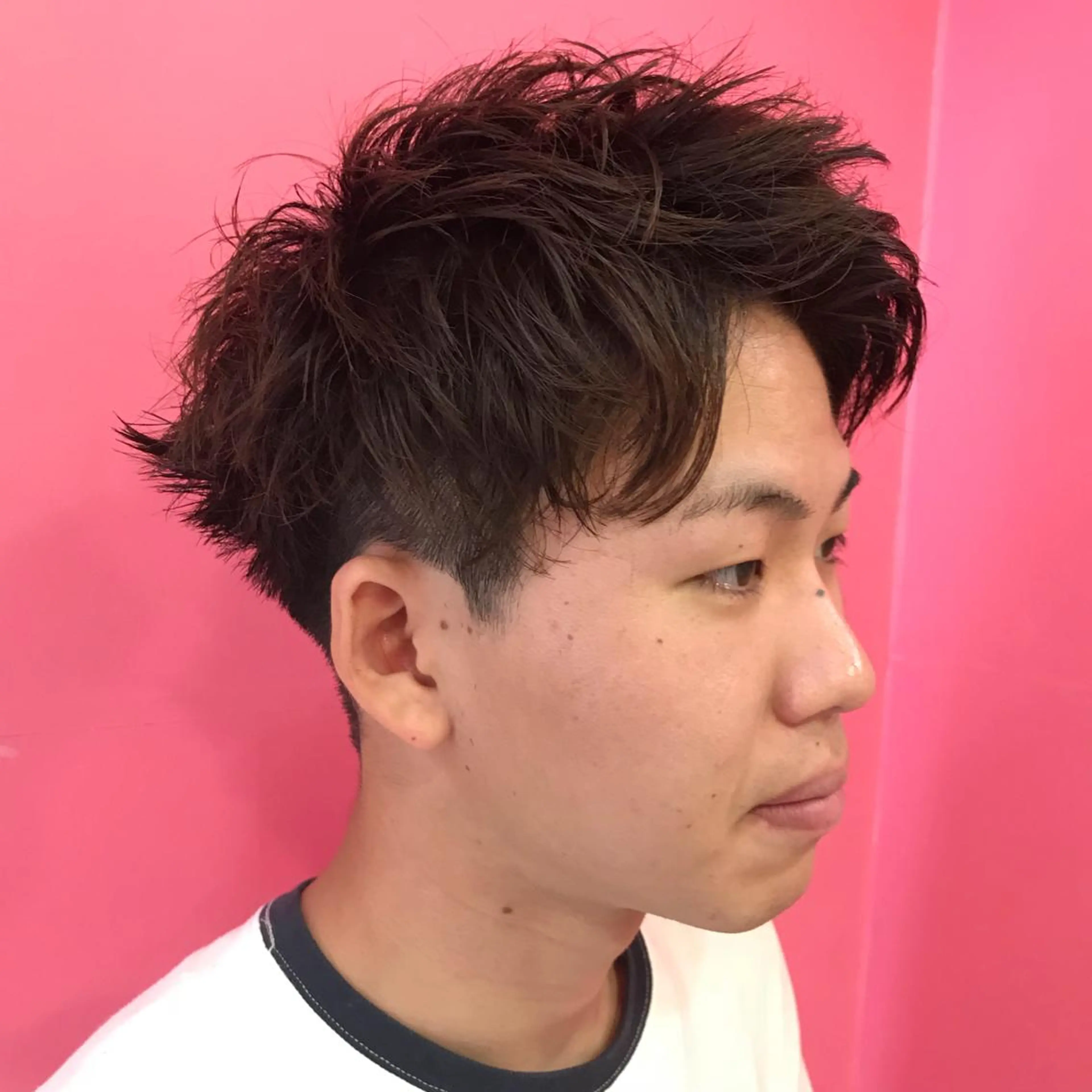ショート メンズ アップバング ショートヘア カット Vir by browのヘアスタイル