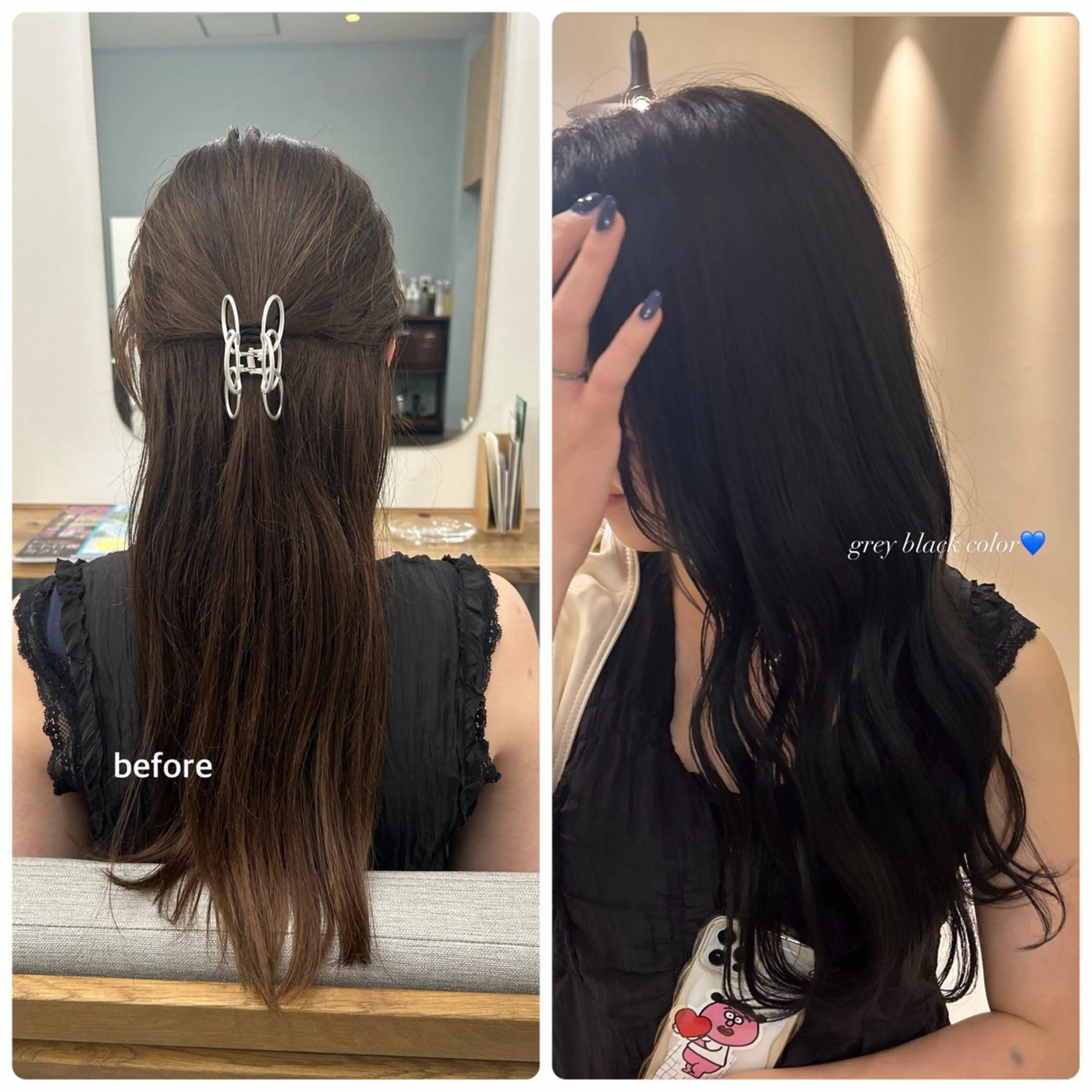 ロング カット ヘアカラー トリートメント ａｉｋａ🐩 /艶カラー/レイヤーのヘアスタイル