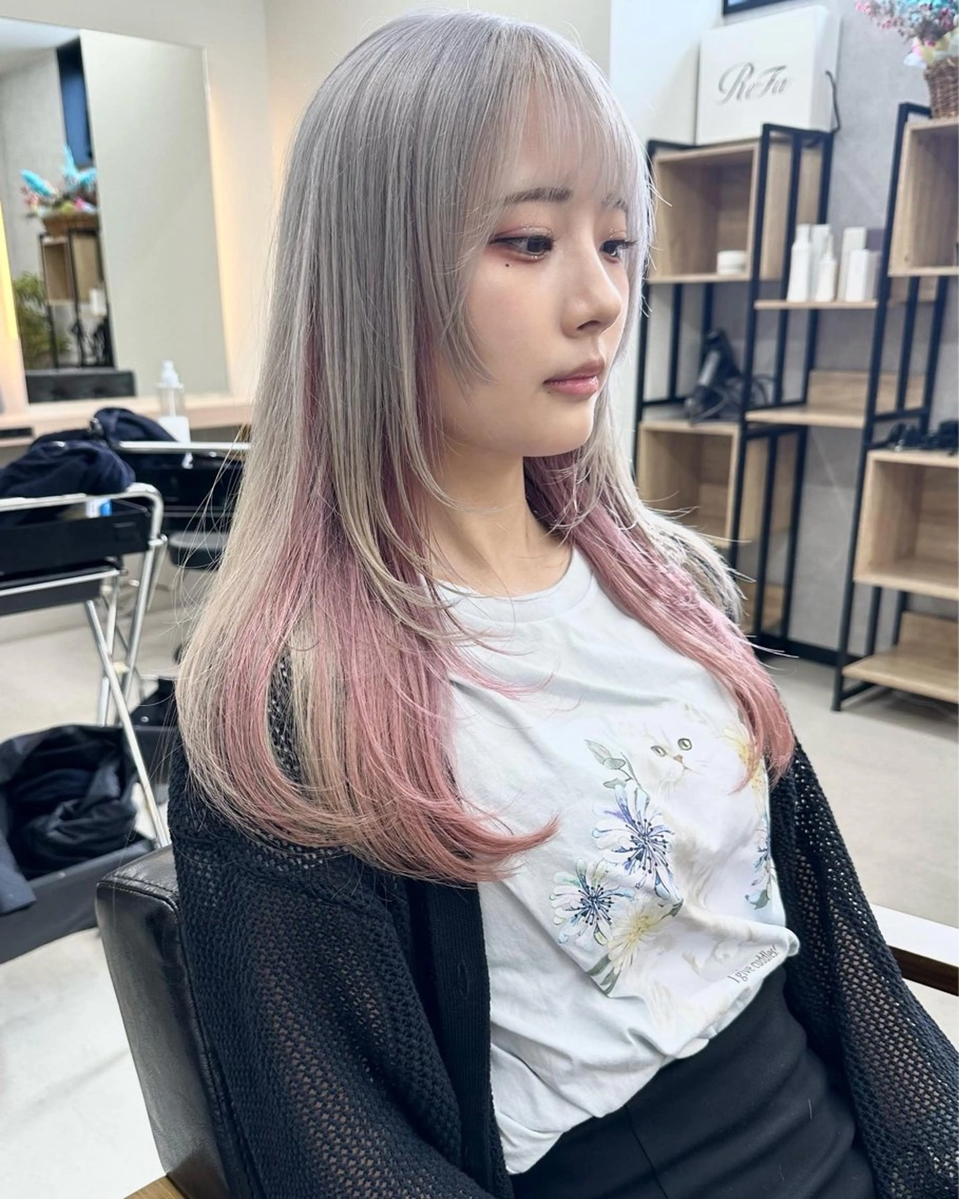 ロング カラー カット ヘアカラー トリートメント 𝐑𝐲𝐮𝐤𝐢 【店長】ALEAPのヘアスタイル