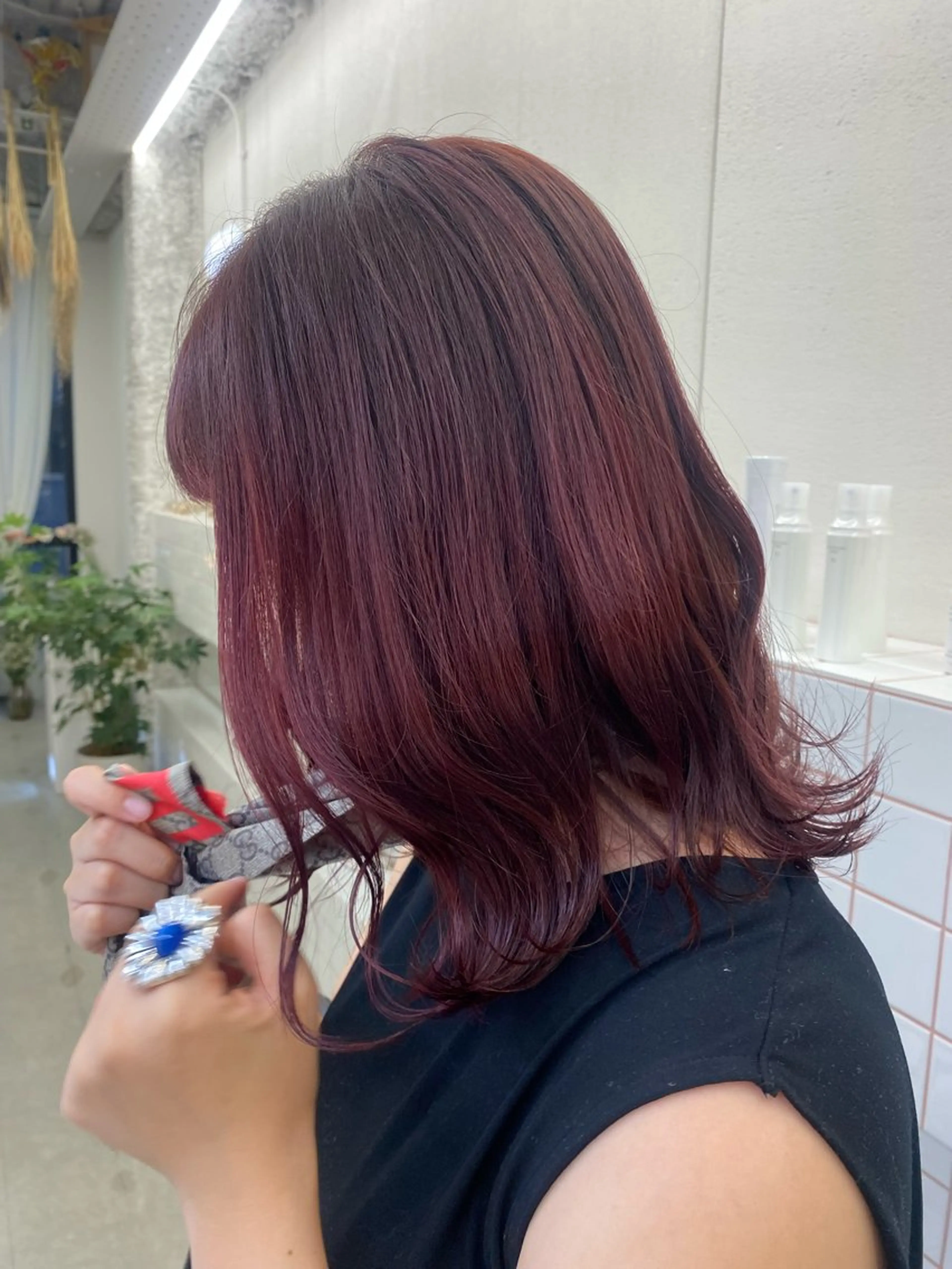 ミディアム カラー NIKO/名古屋/ 髪質改善/艶髪のヘアスタイル