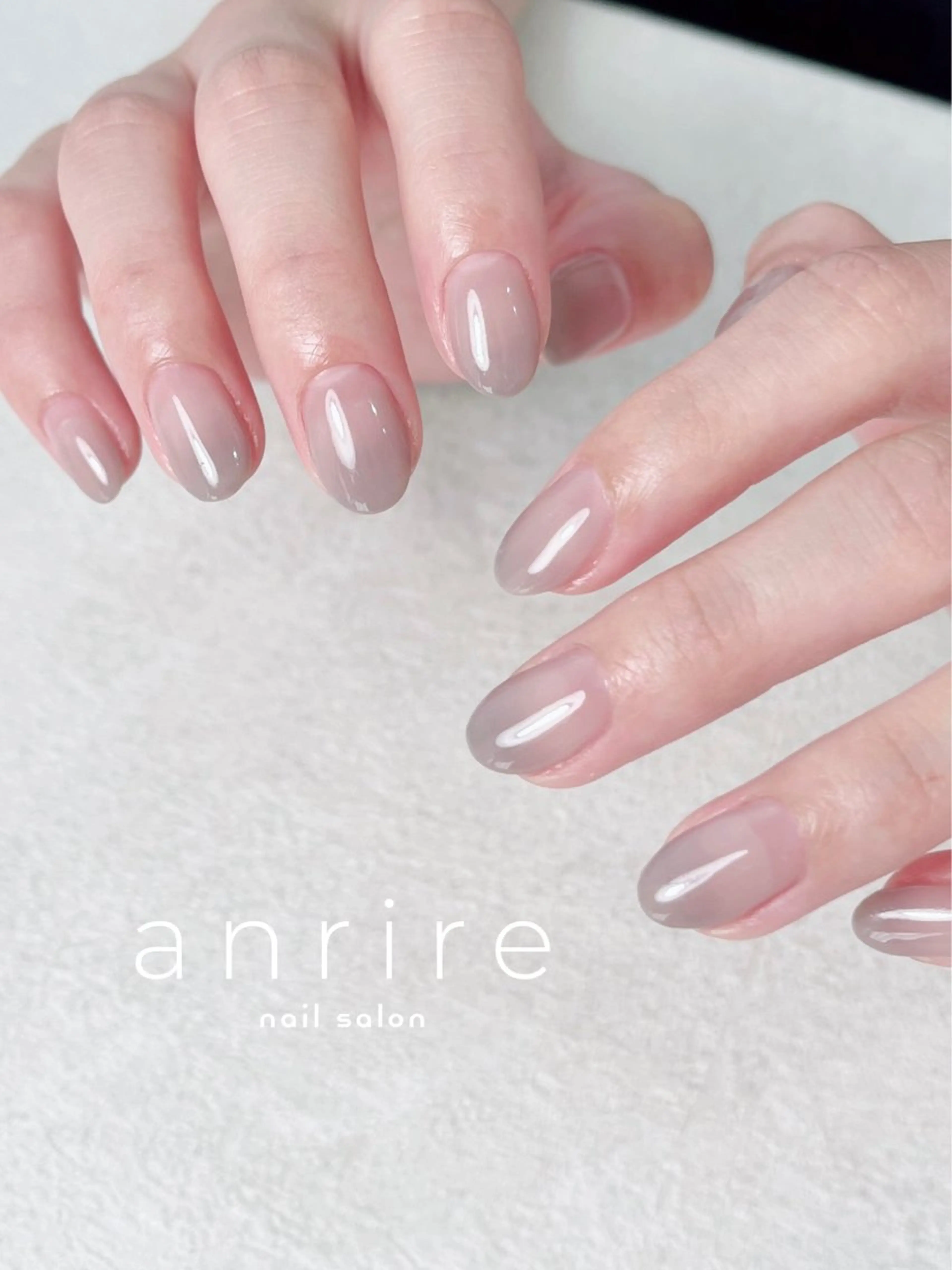 ネイル ジェルネイル グラデーション オフィスネイル パラジェル シンプルネイル ハンドネイル nailsalon anrireのネイルデザイン