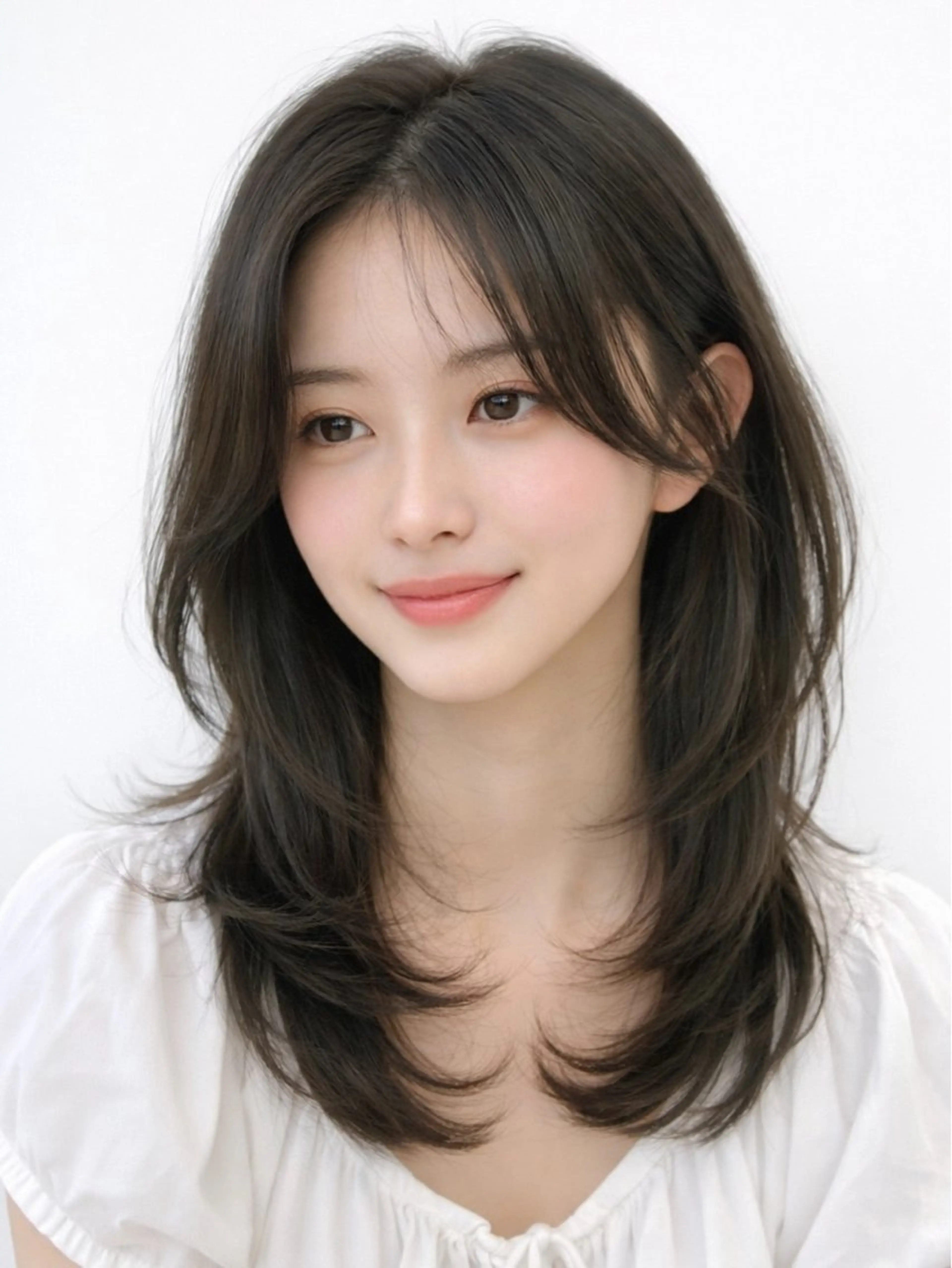 ミディアム 本場韓国ヘア特化 아이비/Aibiのヘアスタイル