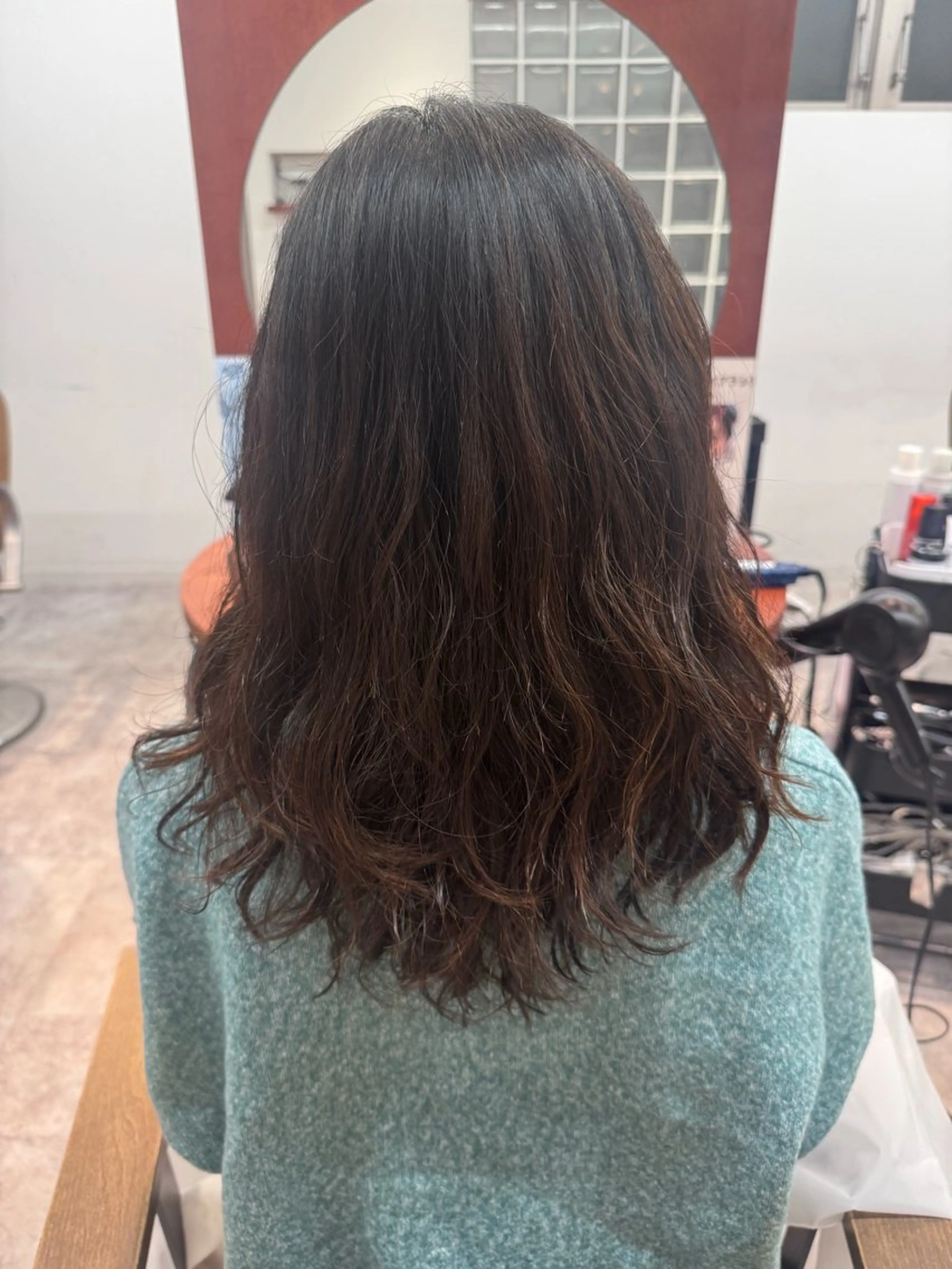 セミロング パーマ カット パーマ 鈴木結花/立川美容師 /お悩み解決型美容師のヘアスタイル