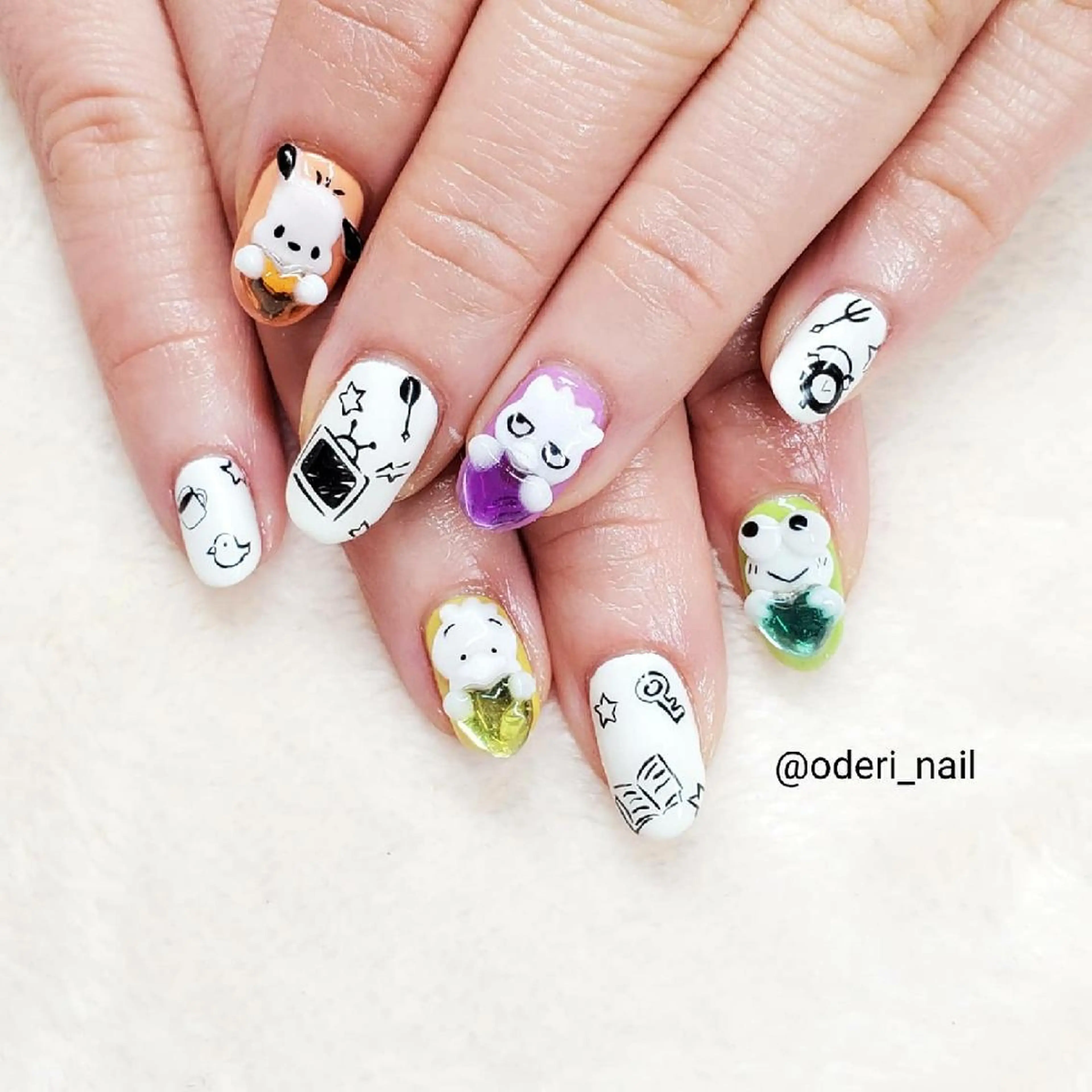 ネイル アートネイル フットネイル ジェルネイル 春ネイル おで@ oderi_nailのネイルデザイン