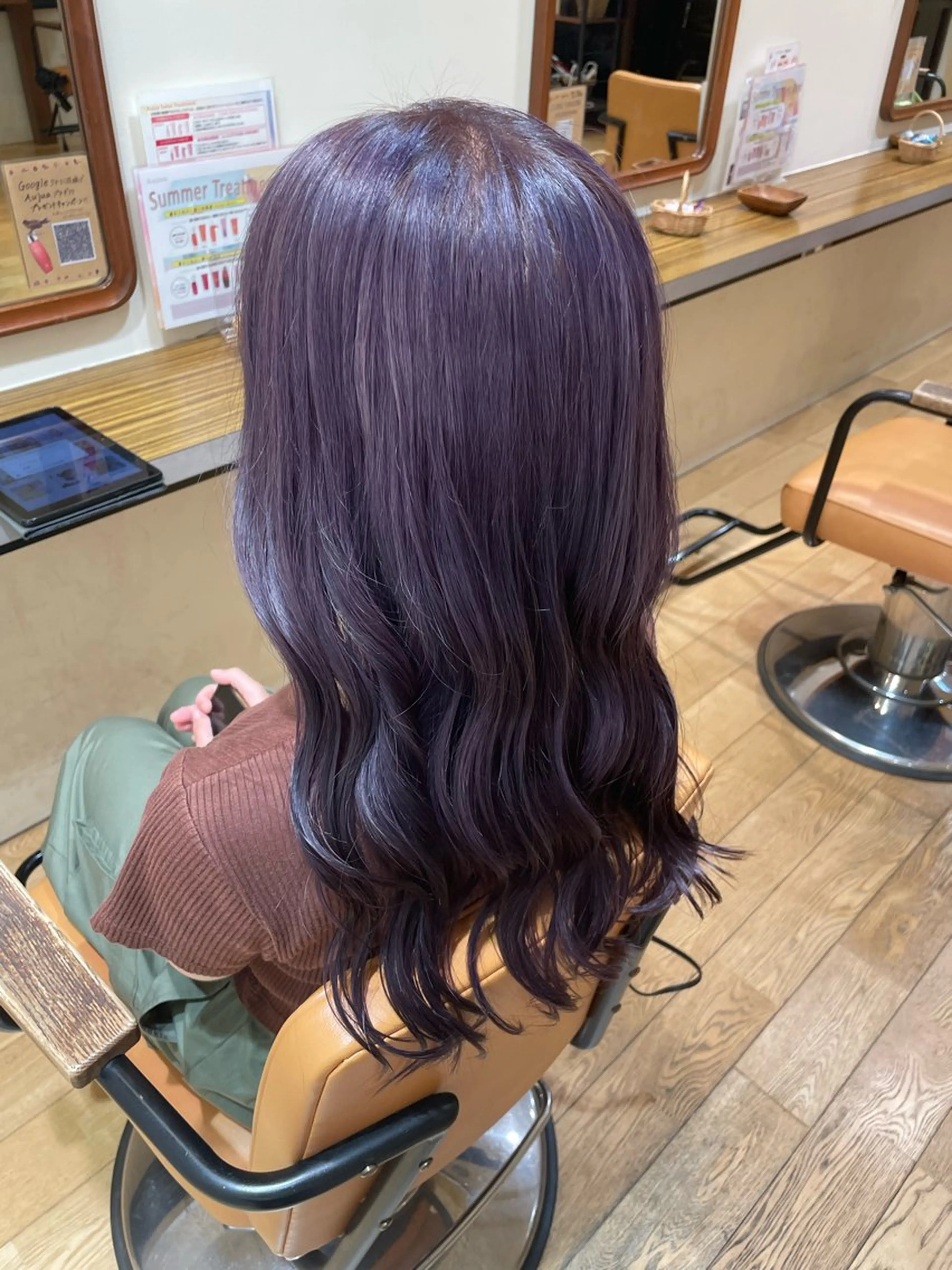 ロング カラー カット ヘアカラー Ore／Himeka 🌷レディースのヘアスタイル