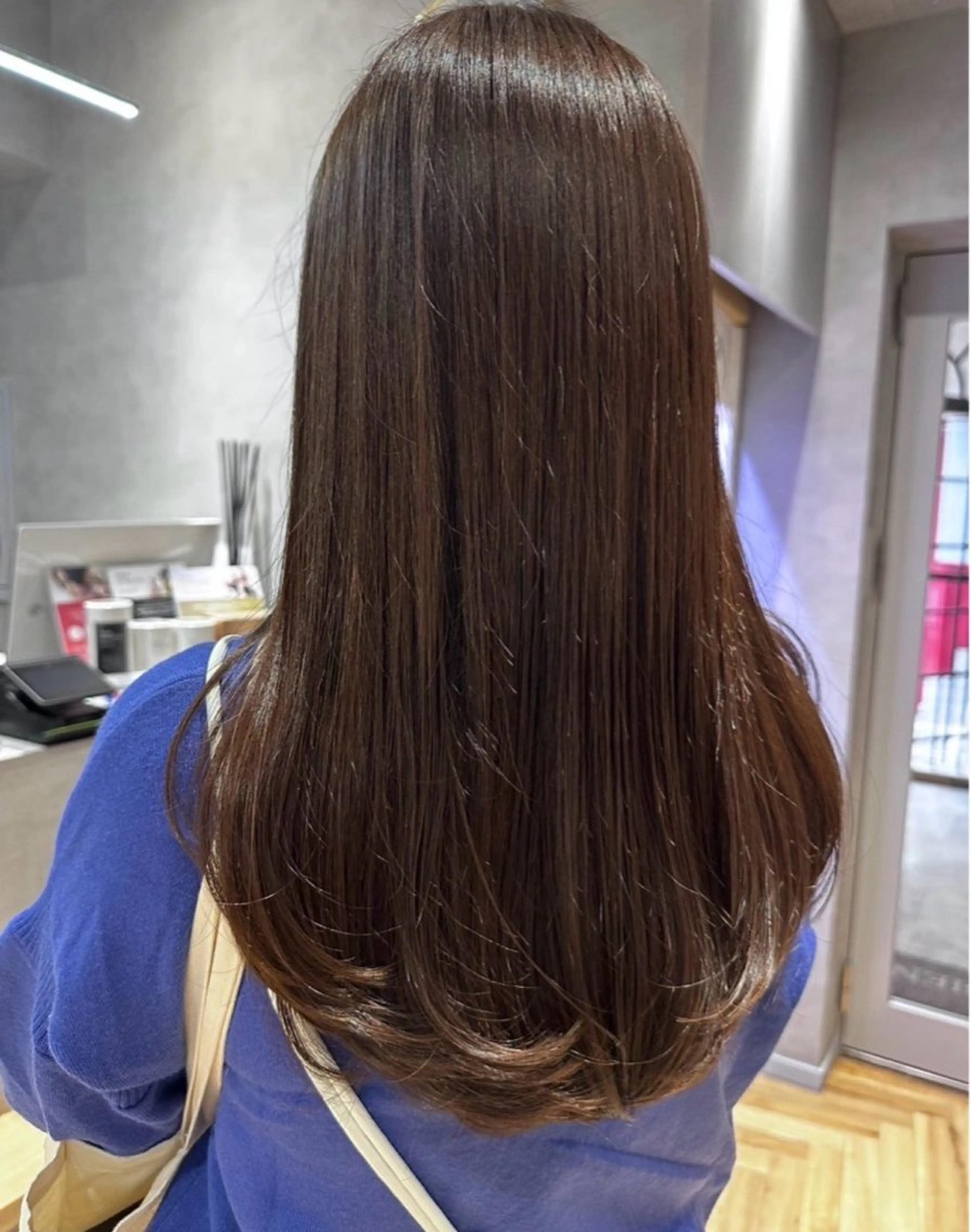 カラー ヘアカラー 江田 彩那のヘアスタイル