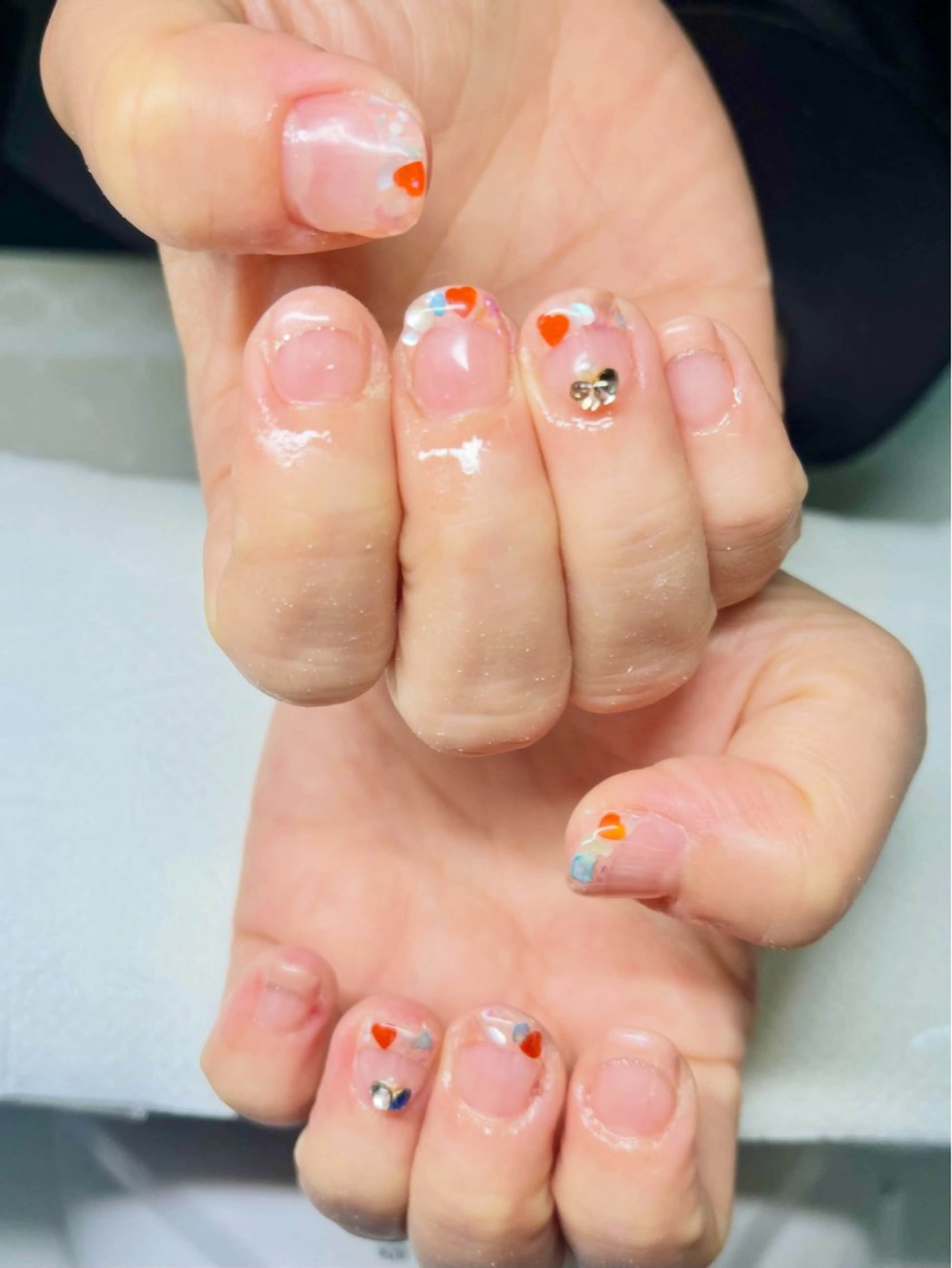 ネイル フレンチネイル 新宿ネイルサロン ジェミディローサのネイルデザイン