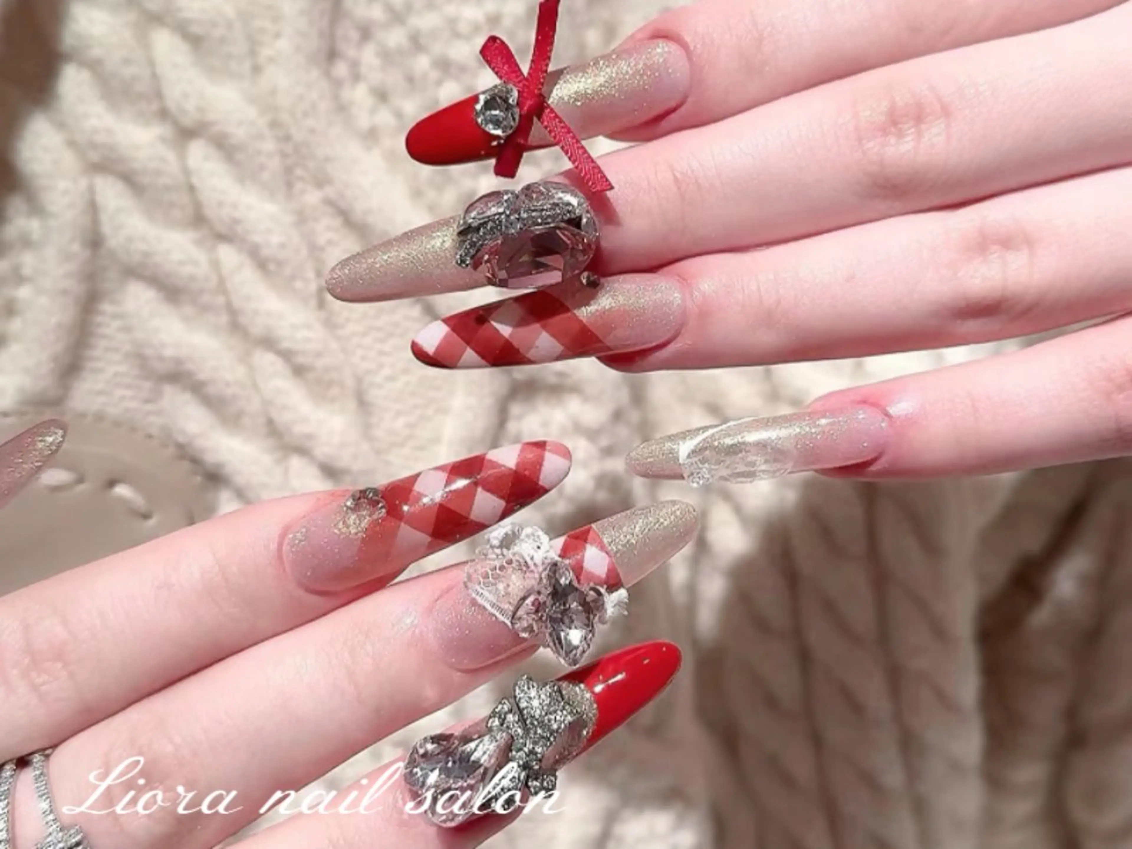 ネイル チークネイル フットネイル フレンチネイル ジェルネイル ガーリー ハンドネイル Liora nail スカルプ専門店のネイルデザイン