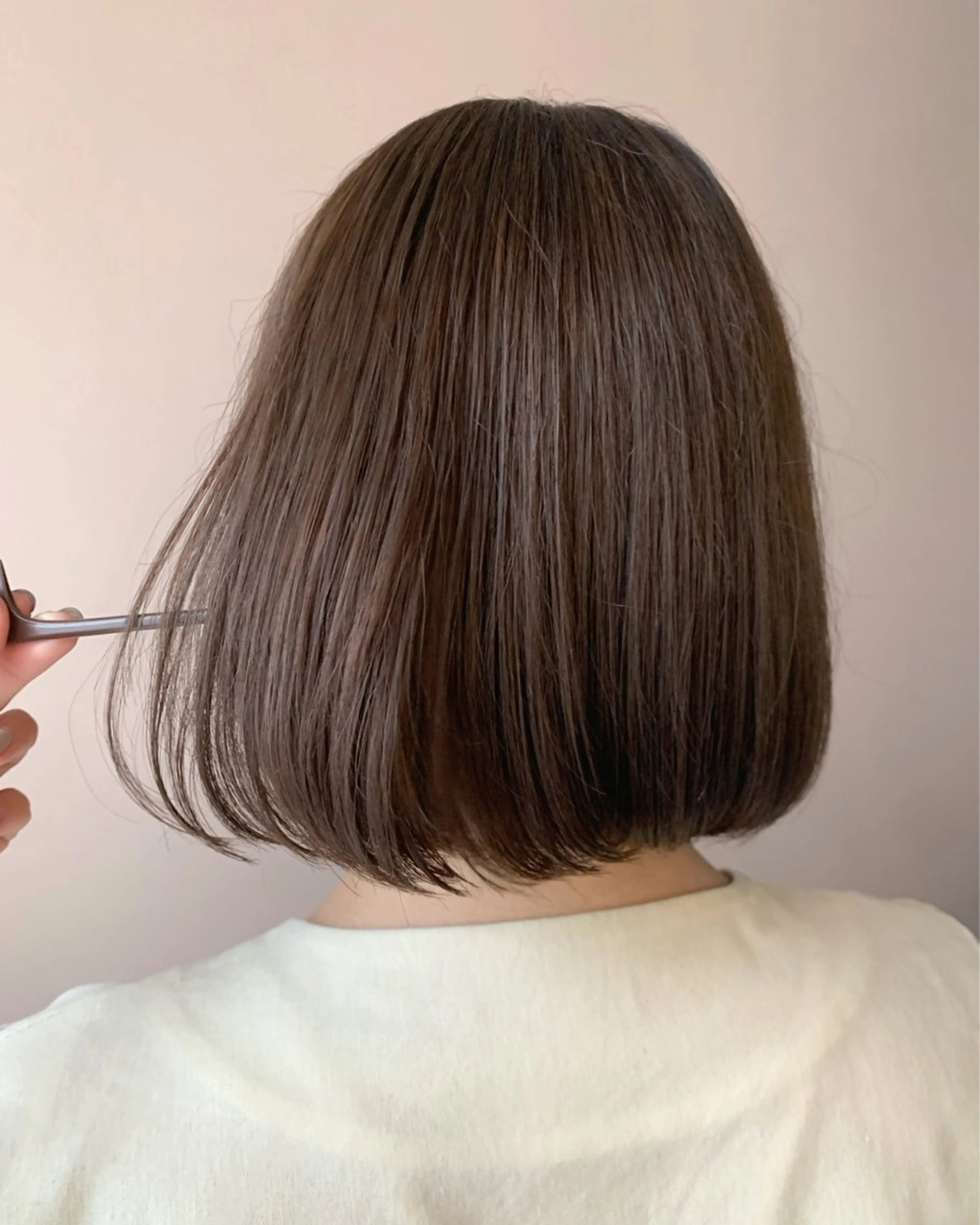 ショート カラー ベージュカラー hub hair レイヤー/透明感のヘアスタイル