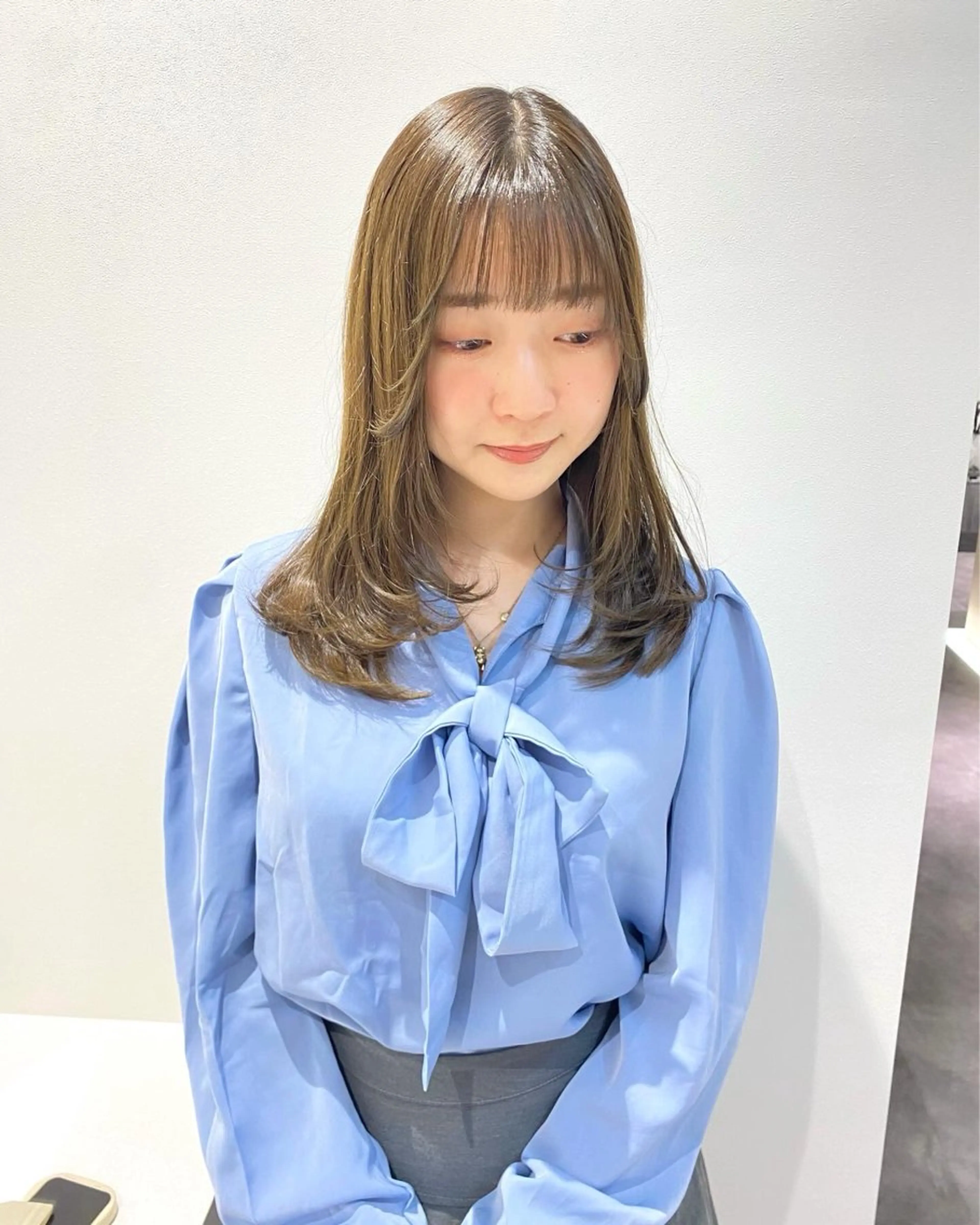 ミディアム カラー 絹髪質感TR💫 レイヤーカット/熊澤のヘアスタイル