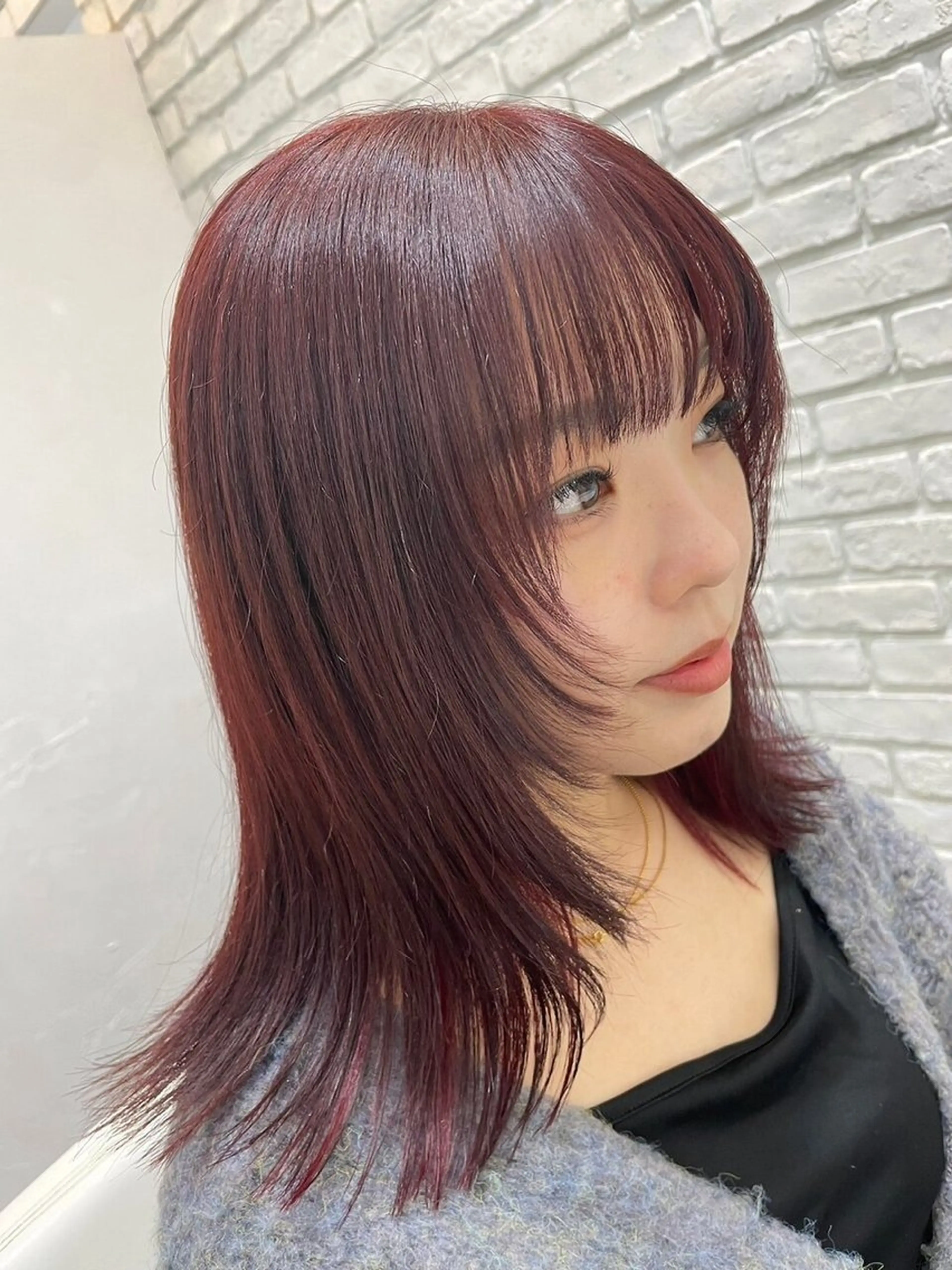 セミロング カット ヘアカラー レイヤー/ブリーチ /ユウカのヘアスタイル