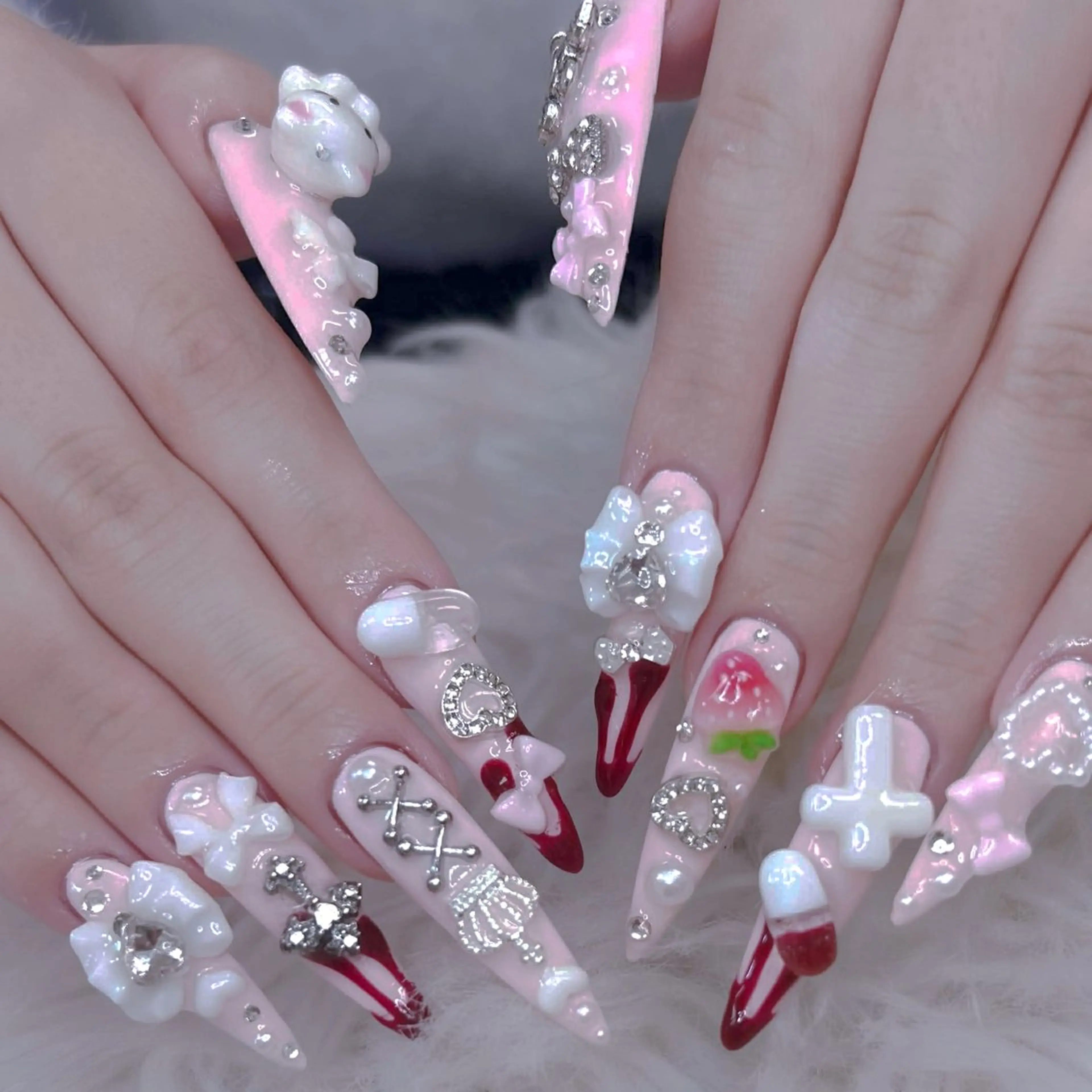 ネイル ハンドネイル ANH NAIL ゴテゴテ専門店💎のネイルデザイン