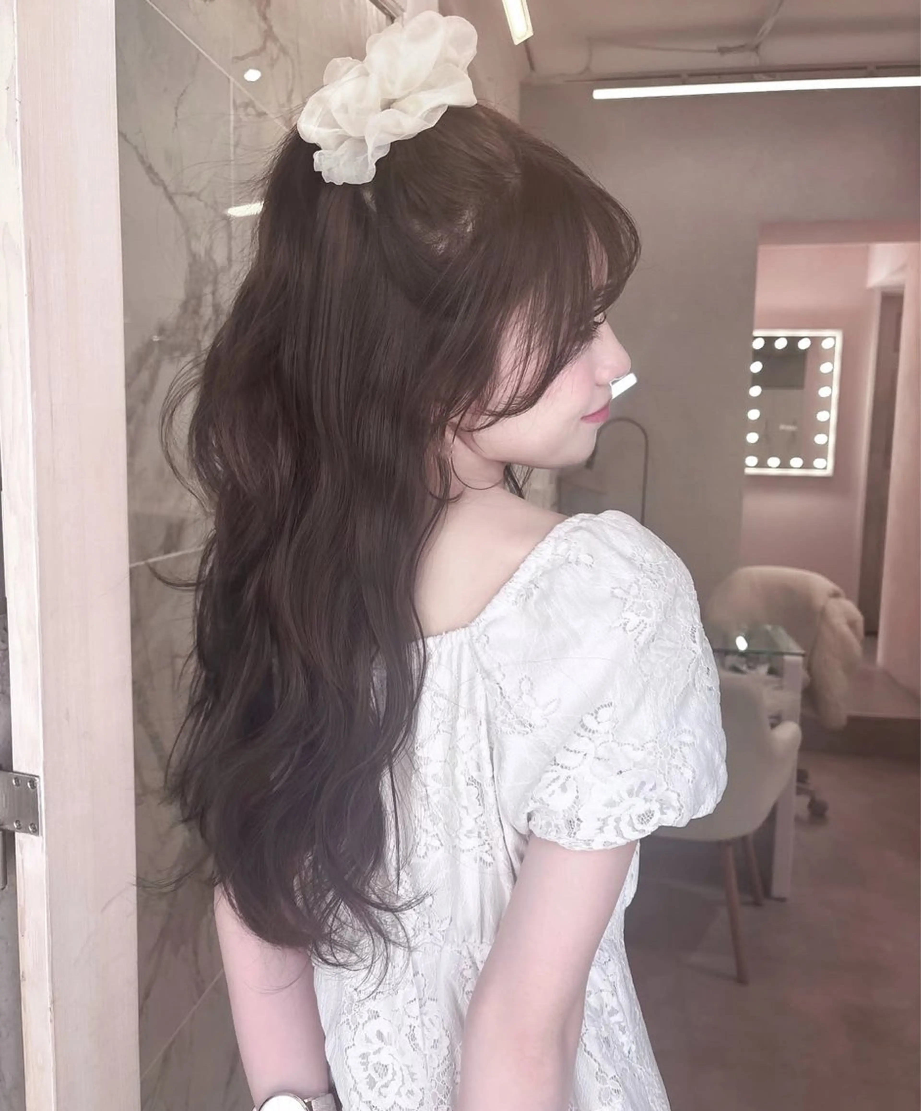 ロング momochan🍑 やわらかいボブ♡のヘアスタイル