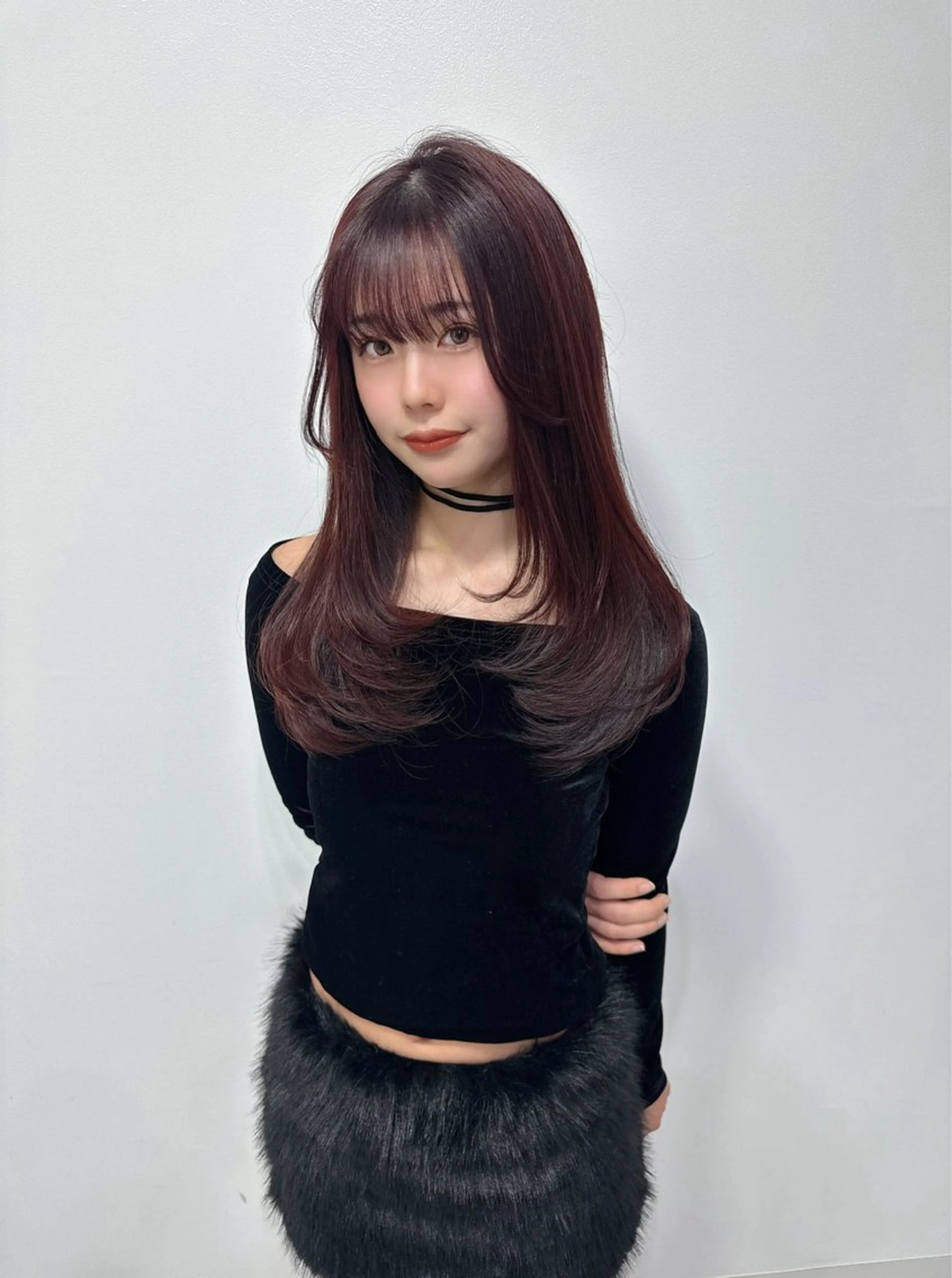 セミロング レイヤーカット 🤍 RIKO / LITTYのヘアスタイル