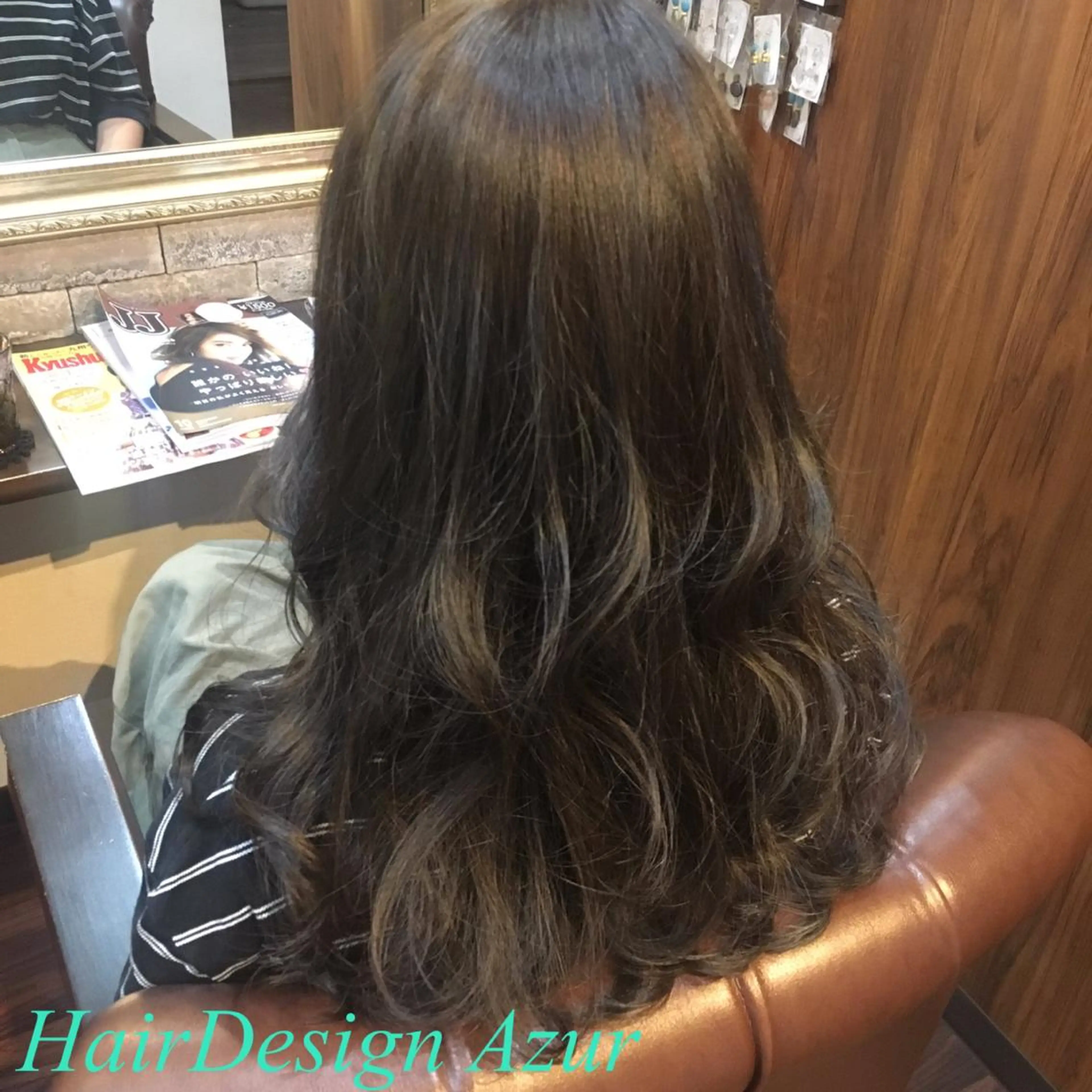 セミロング カラー HairDesign Azurのヘアスタイル