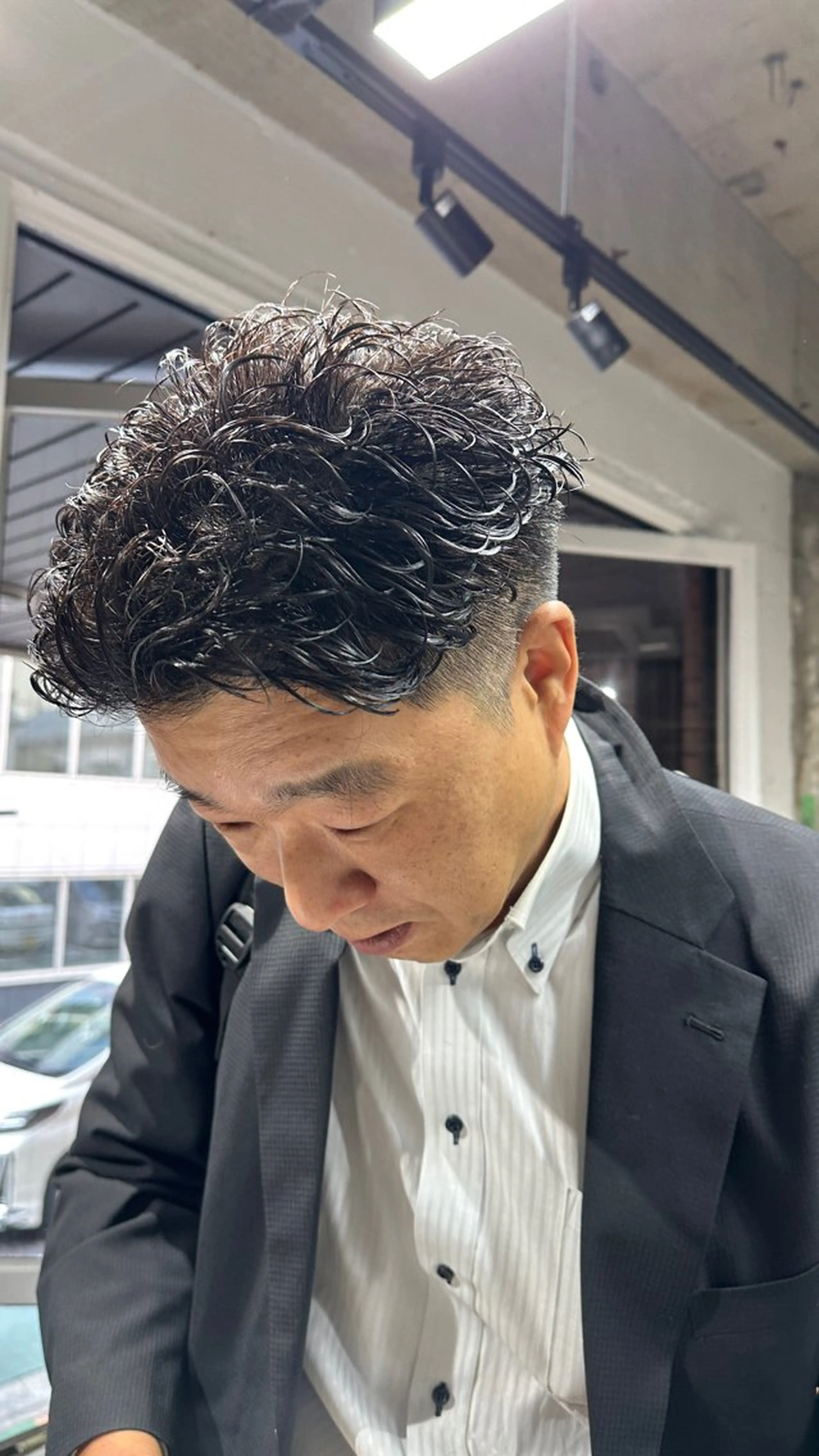 ショート パーマ カット パーマ トリートメント メンズカット🌟 YUNAのヘアスタイル