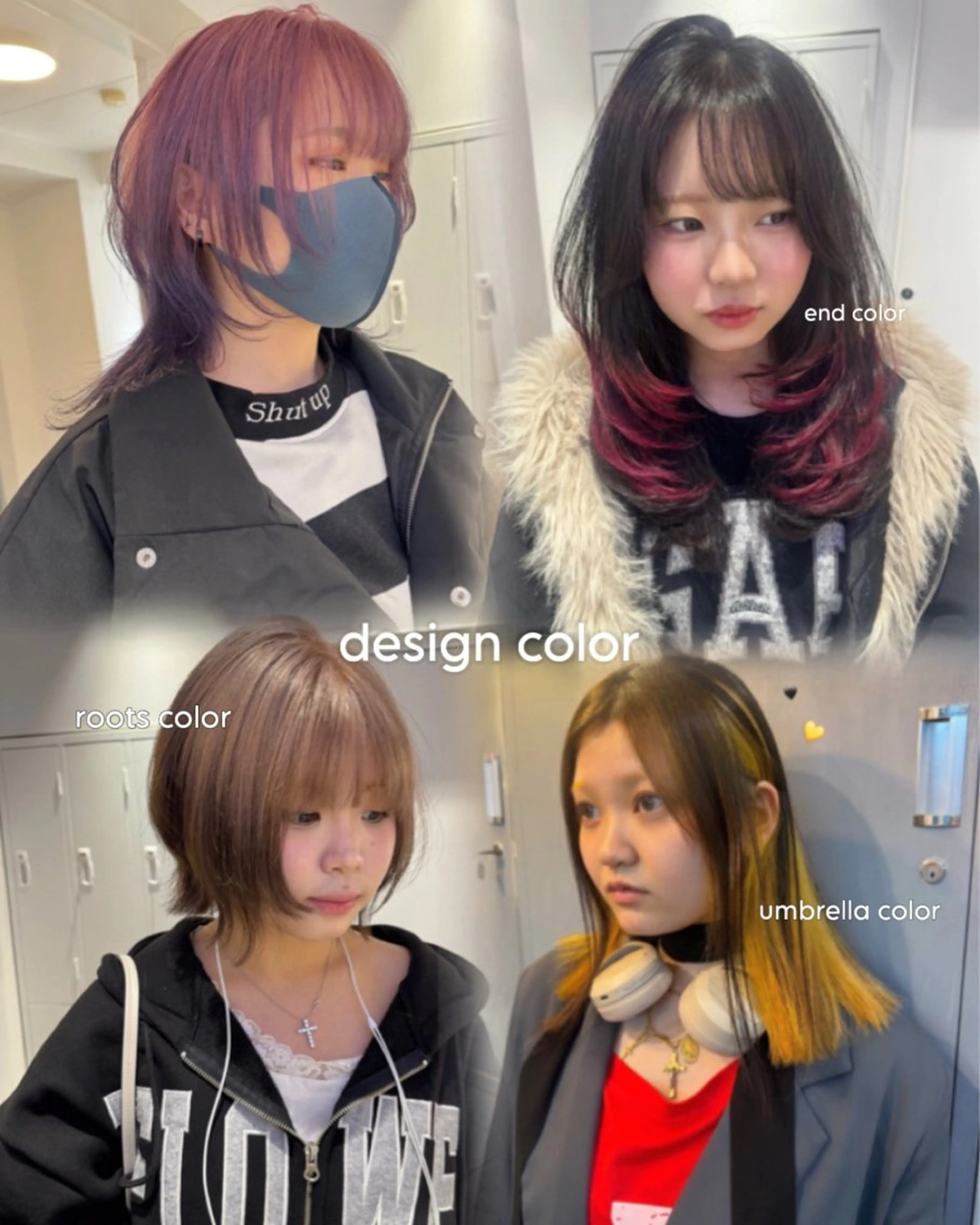 セミロング カラー ヘアカラー トリートメント Ami/艶カラー/ レイヤー/ハイトーンのヘアスタイル