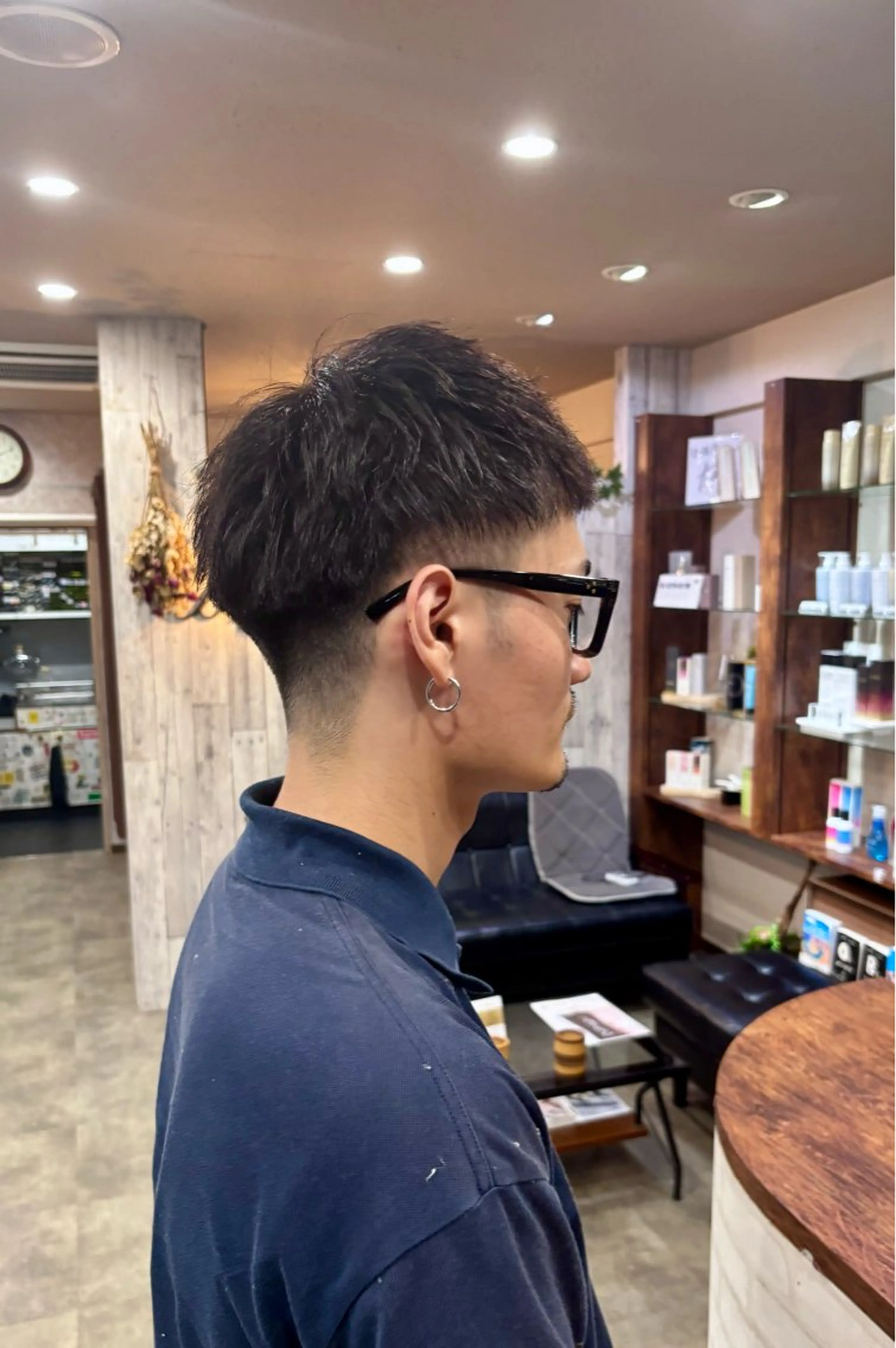 ショート メンズ 刈り上げ カット 福澤玲央／博多／千代 ／メンズカットのヘアスタイル