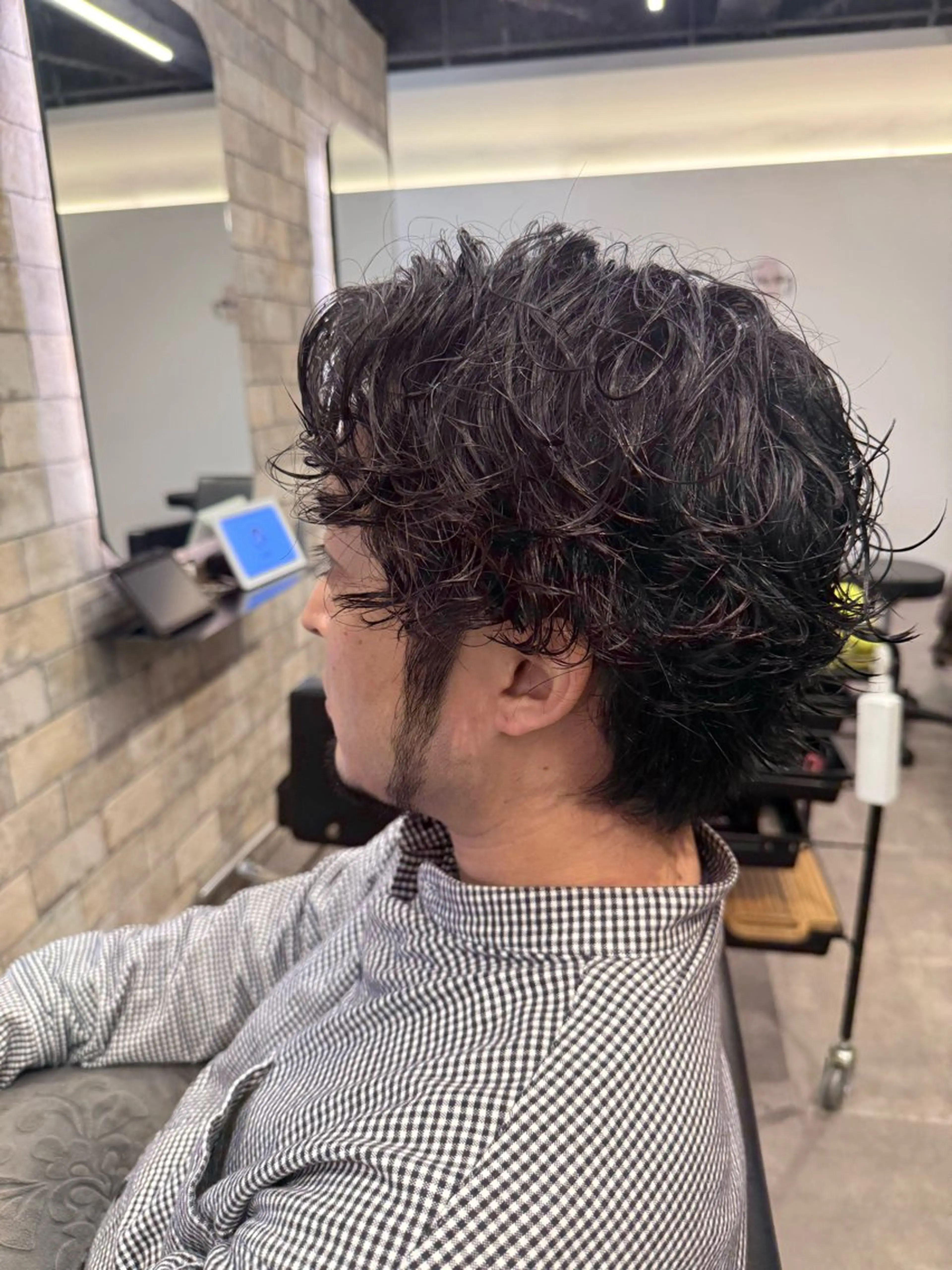 ショート パーマ メンズ カット パーマ fan.ray⚽️ 髙橋翔一のヘアスタイル