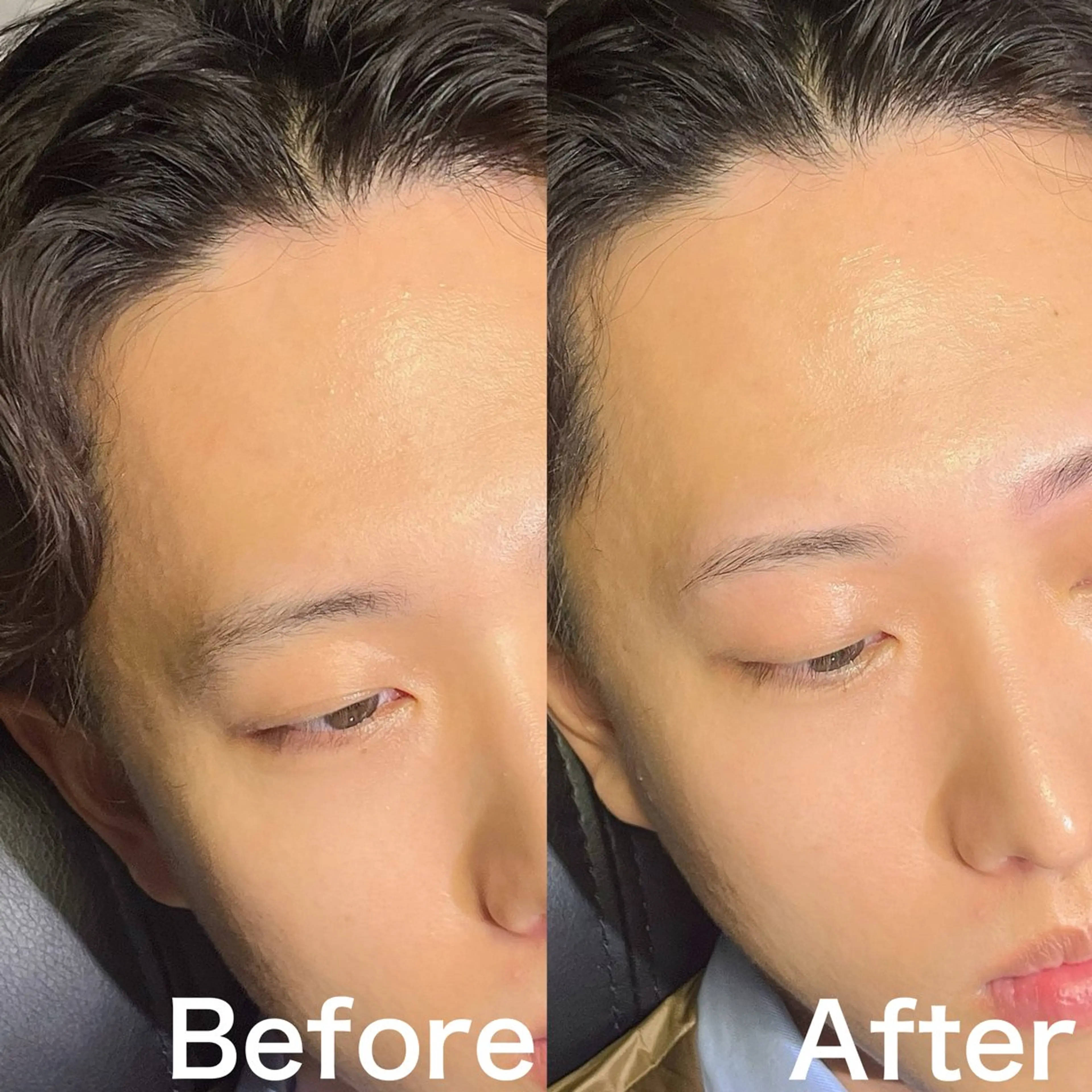 メンズ アイブロウ ワックス脱毛 眉カット 5日◯ Yusukeの眉毛・アイブロウイメージ