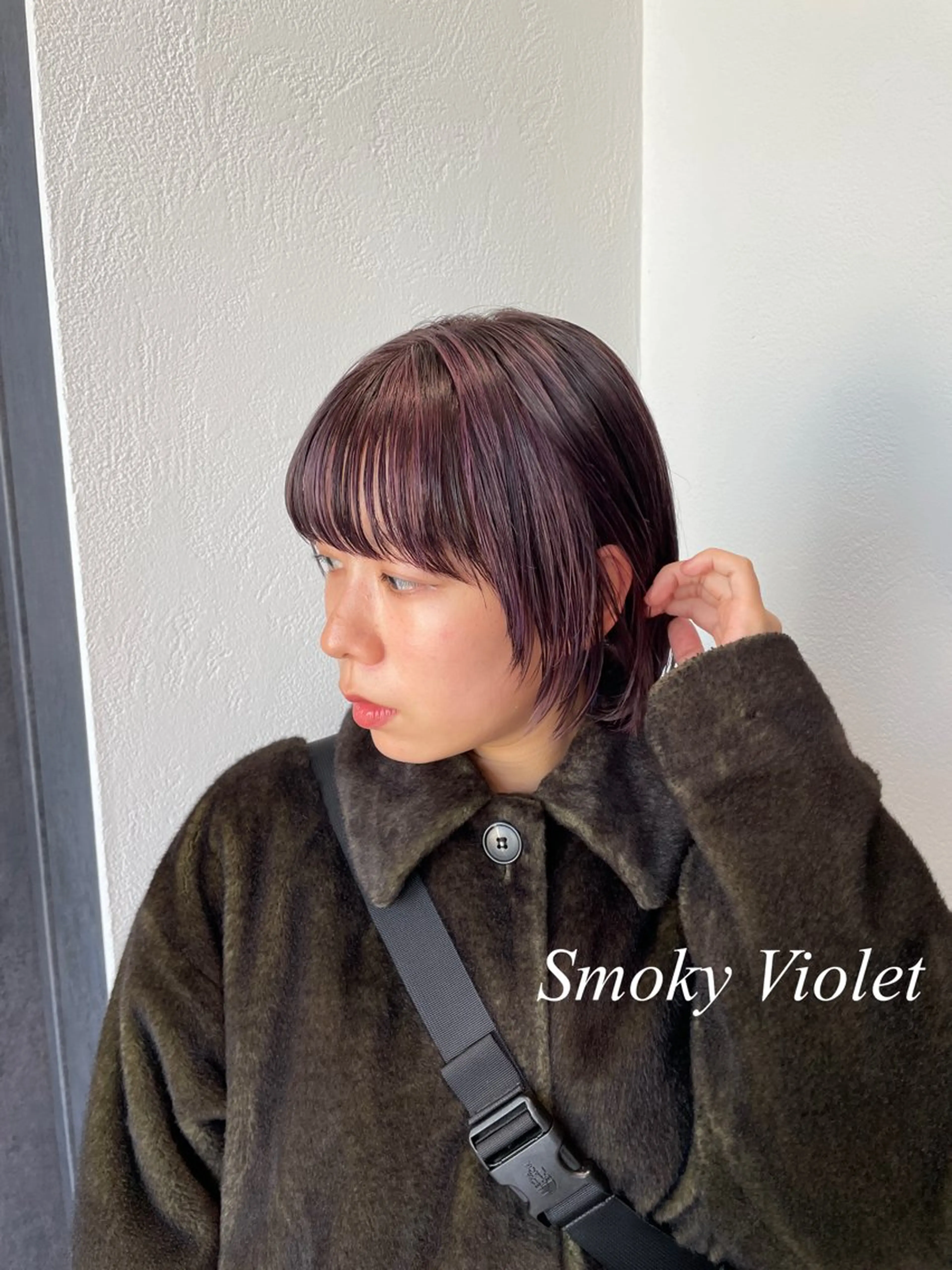 カラー デザインカラー バイオレットカラー ブリーチ・デザイン カラー/江原のヘアスタイル