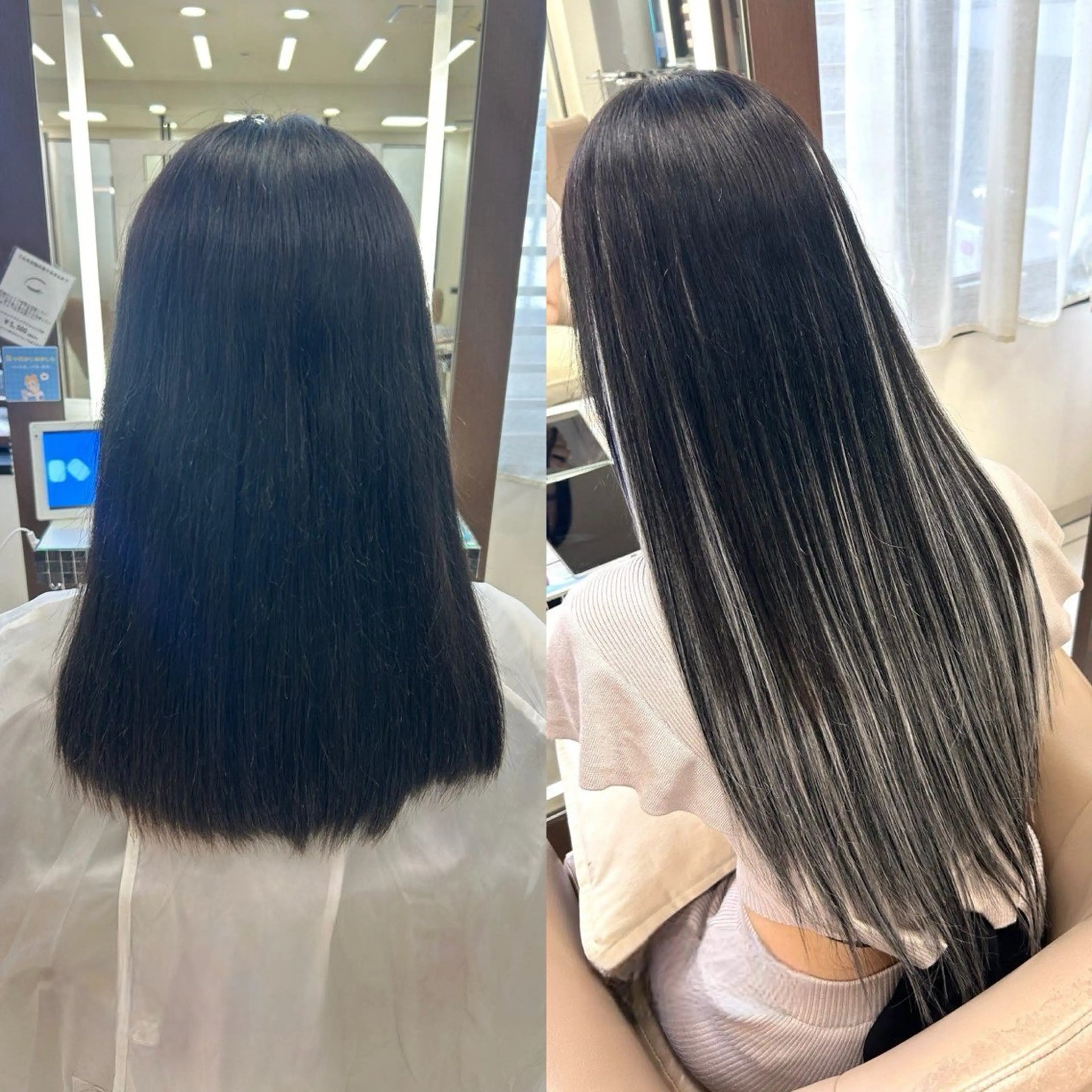 エクステ ヘアメ🎀推しカラー 🥣横浜/しほ🧸のヘアスタイル