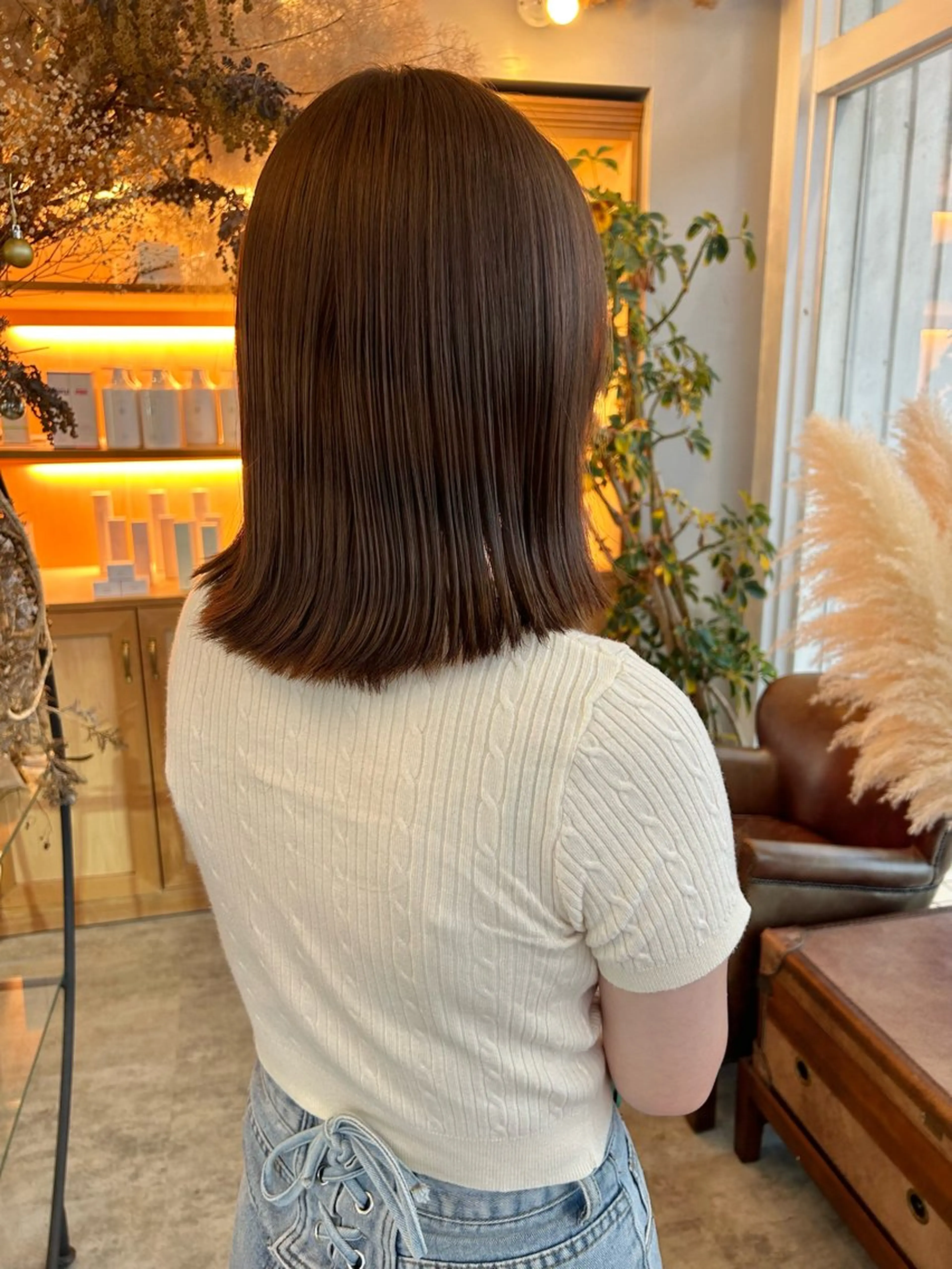 ミディアム ヘアカラー トリートメント YUIMARL SUZUKAのヘアスタイル
