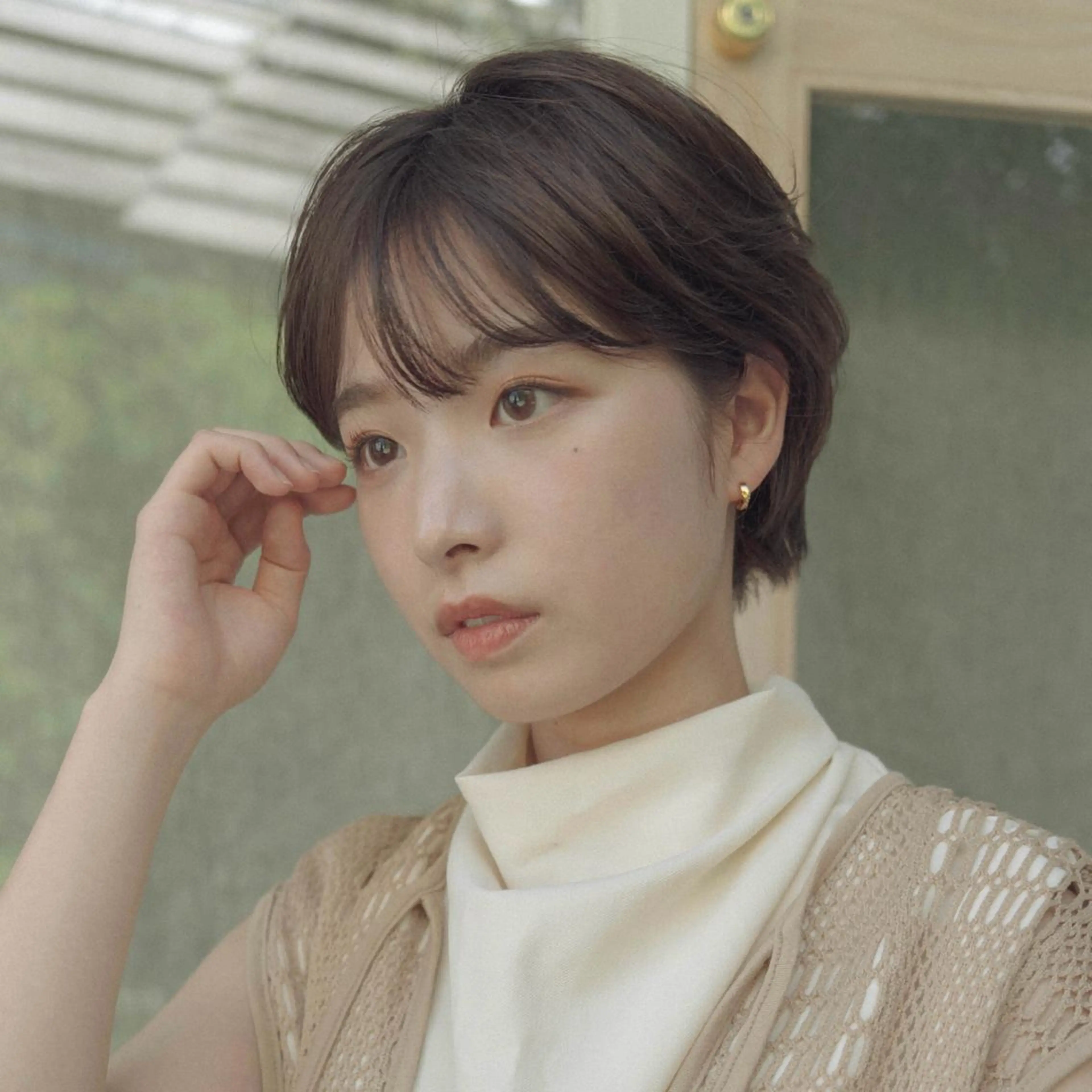 ショート タンバルモリパーマ 礒井メンキのヘアスタイル