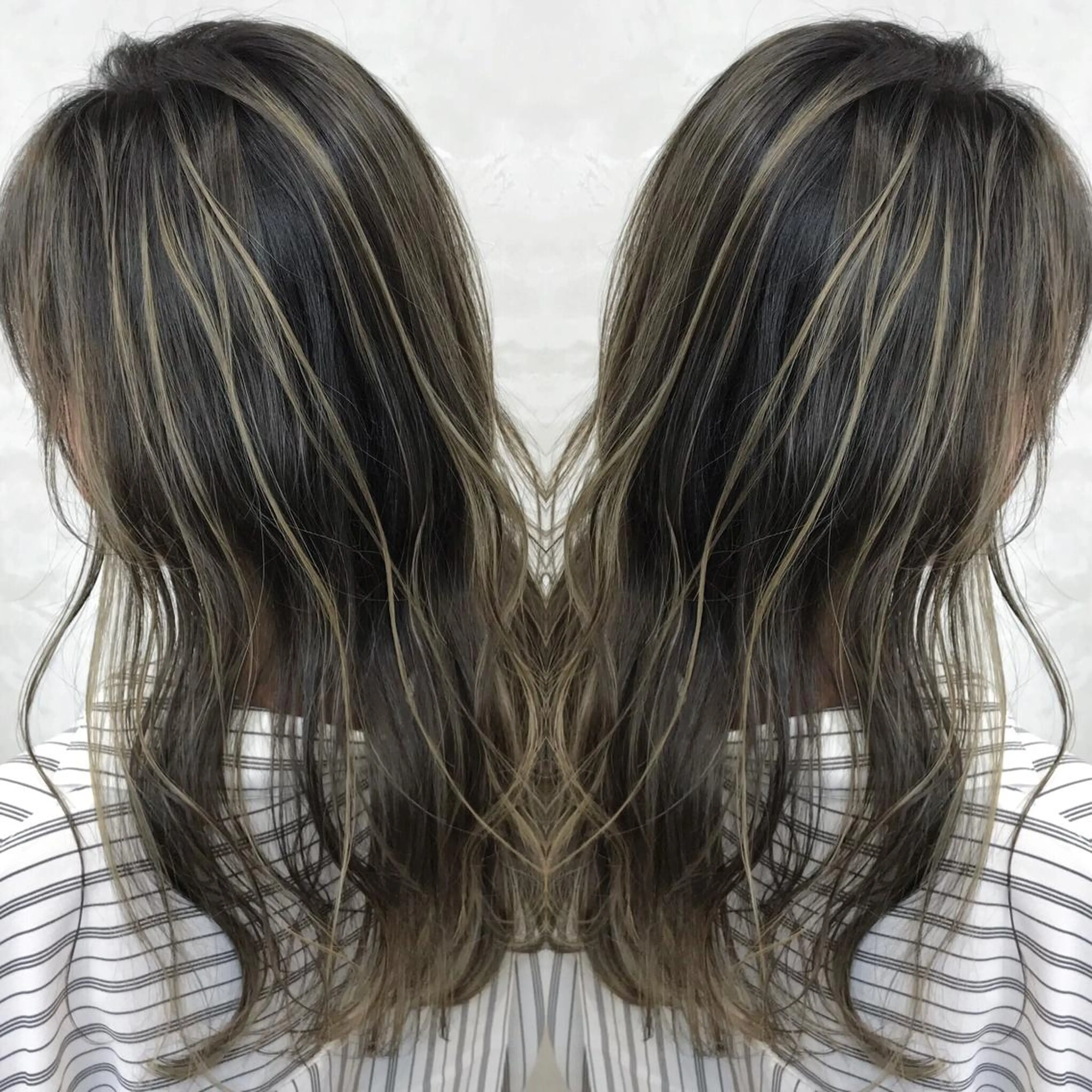 ロング カラー LUSTRE クロサワのヘアスタイル